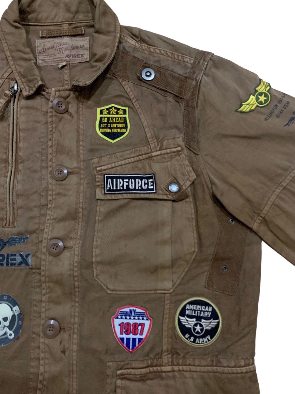 Avirex Vintage Avirex Military Big Logo Style Moto Racing Jacket Size US L / EU 52-54 / 3 - 6 Thumbnail
