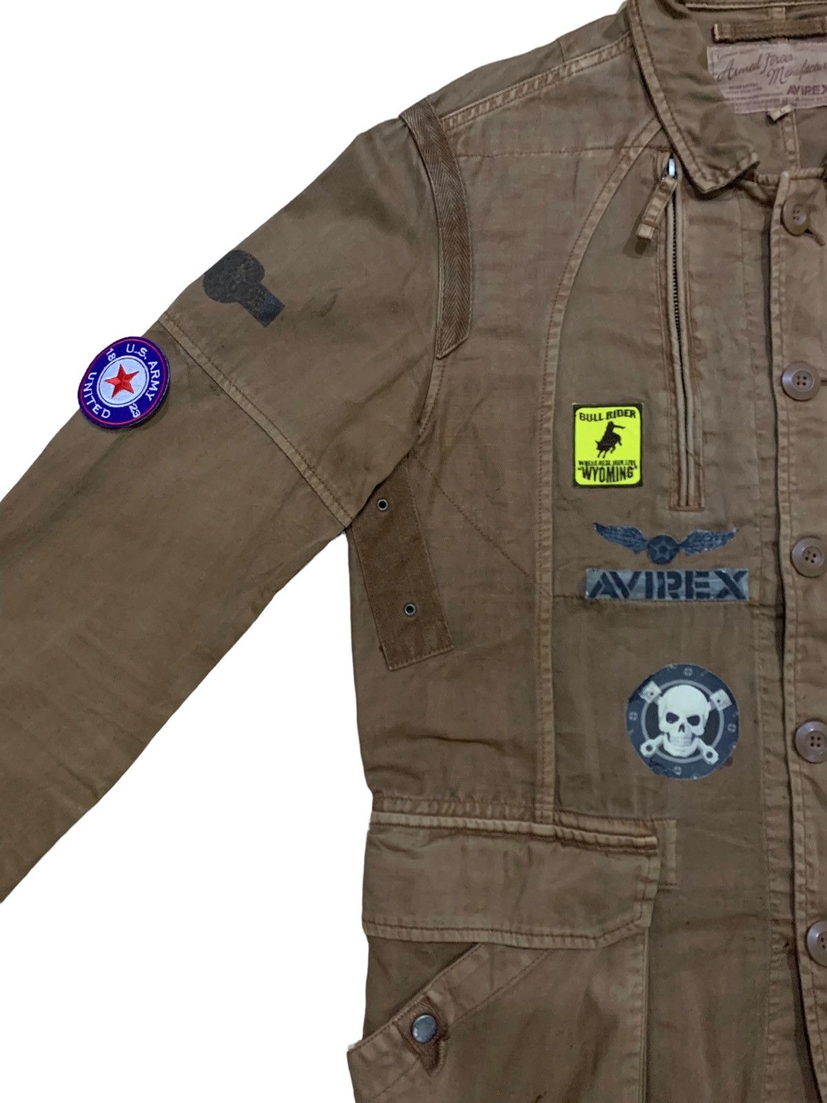 Avirex Vintage Avirex Military Big Logo Style Moto Racing Jacket Size US L / EU 52-54 / 3 - 7 Thumbnail