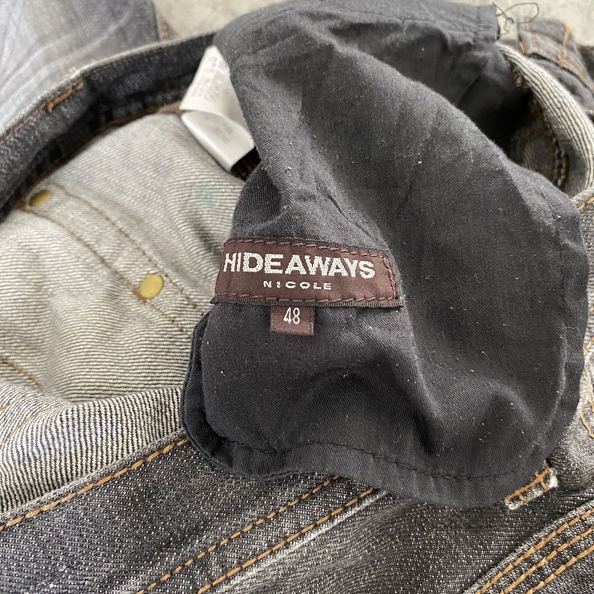Matsuda Nicole Hideaways Curved Leg Whisker Washed Cropped Jeans Size US 33 - 15 Thumbnail