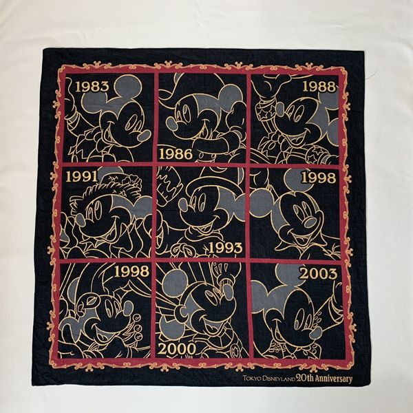 Mickey Mouse Mickey Mouse Tokyo Disneyland 20th Anniversary Bandana ...