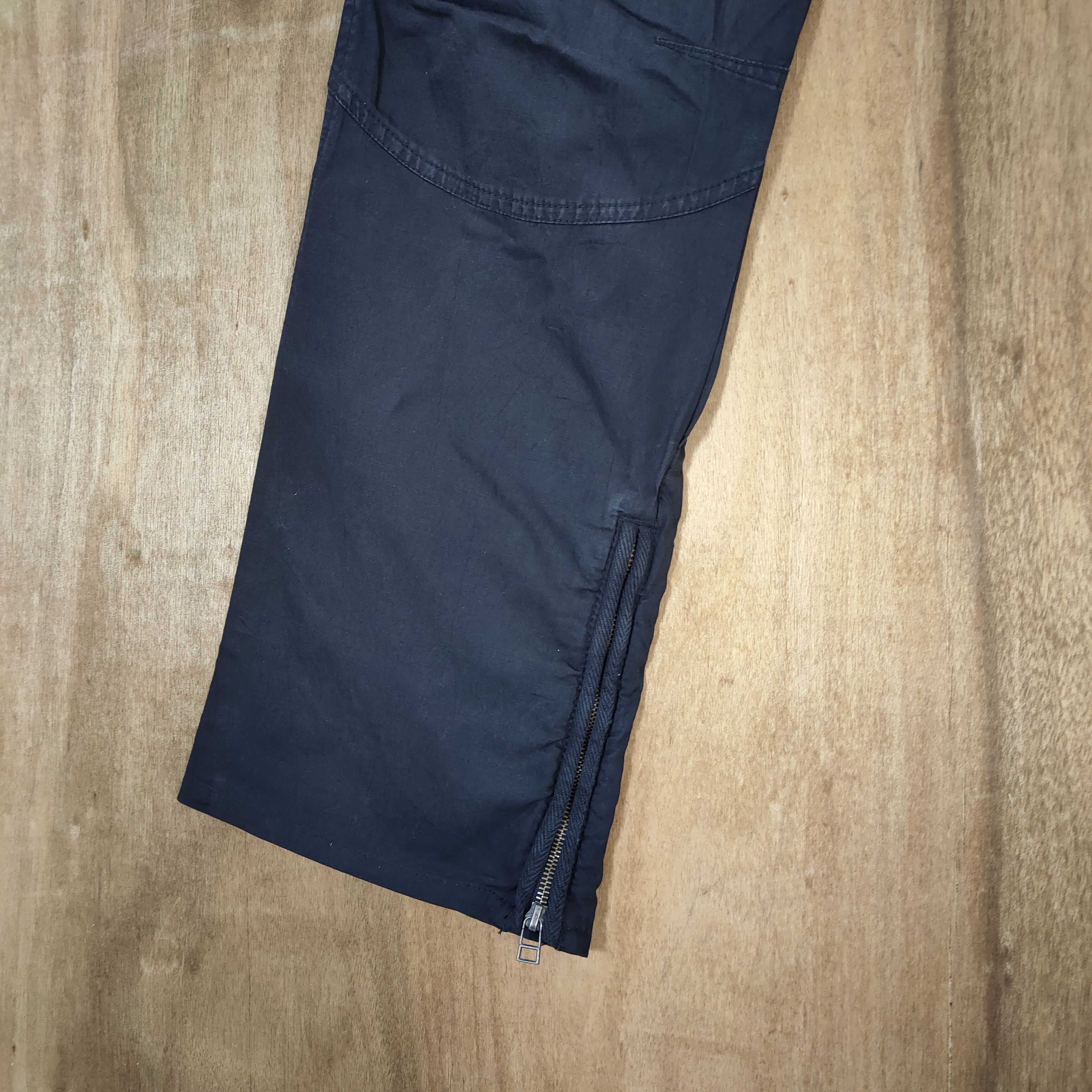 Japanese Brand VINTAGE YES OR NO BACK POCKET FLARE CARGO PANTS Size US 30 / EU 46 - 10 Thumbnail