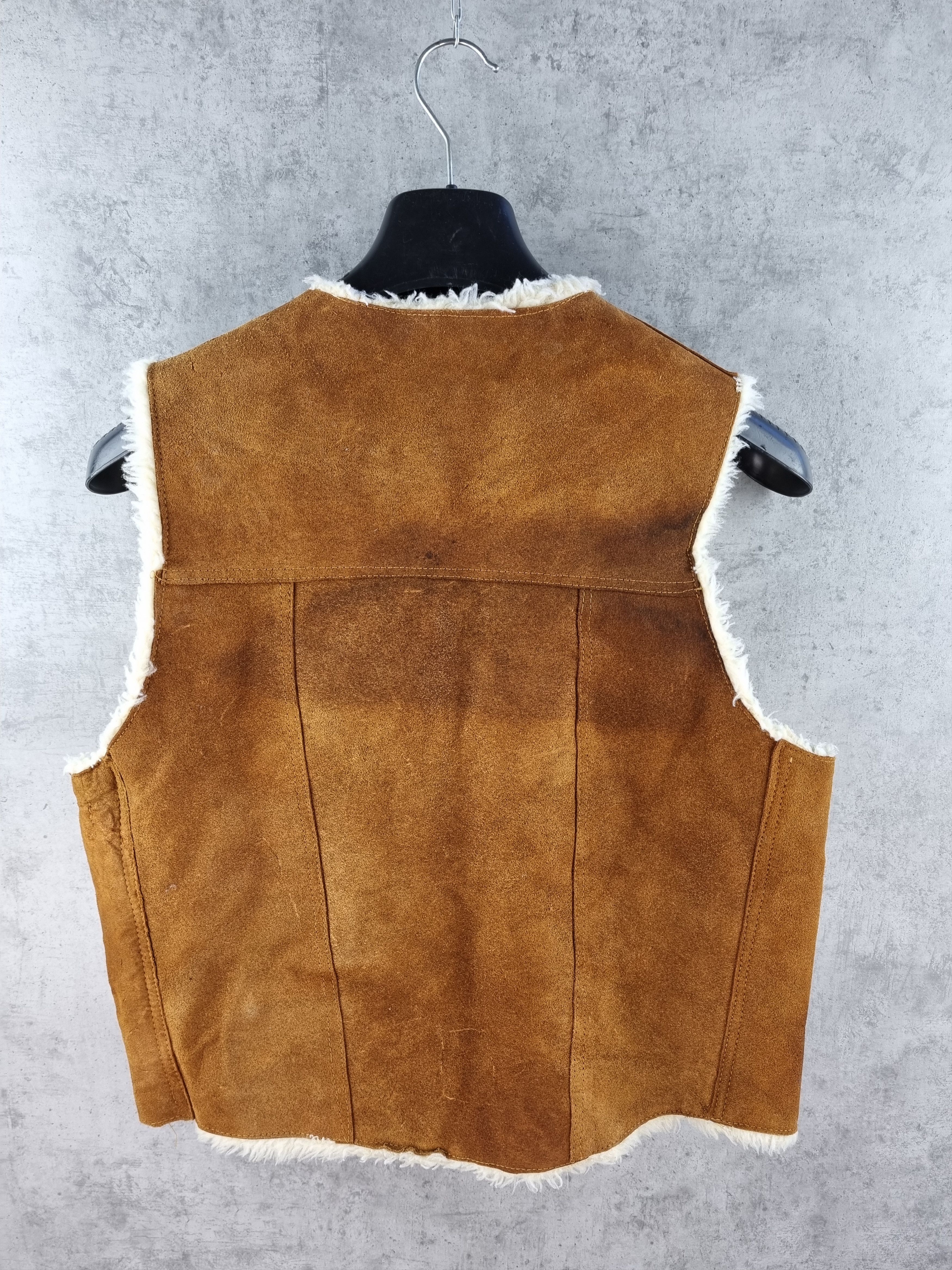 Vintage 70s Vintage Leather Biker vest Made in Mexico Size US M / EU 48-50 / 2 - 7 Thumbnail