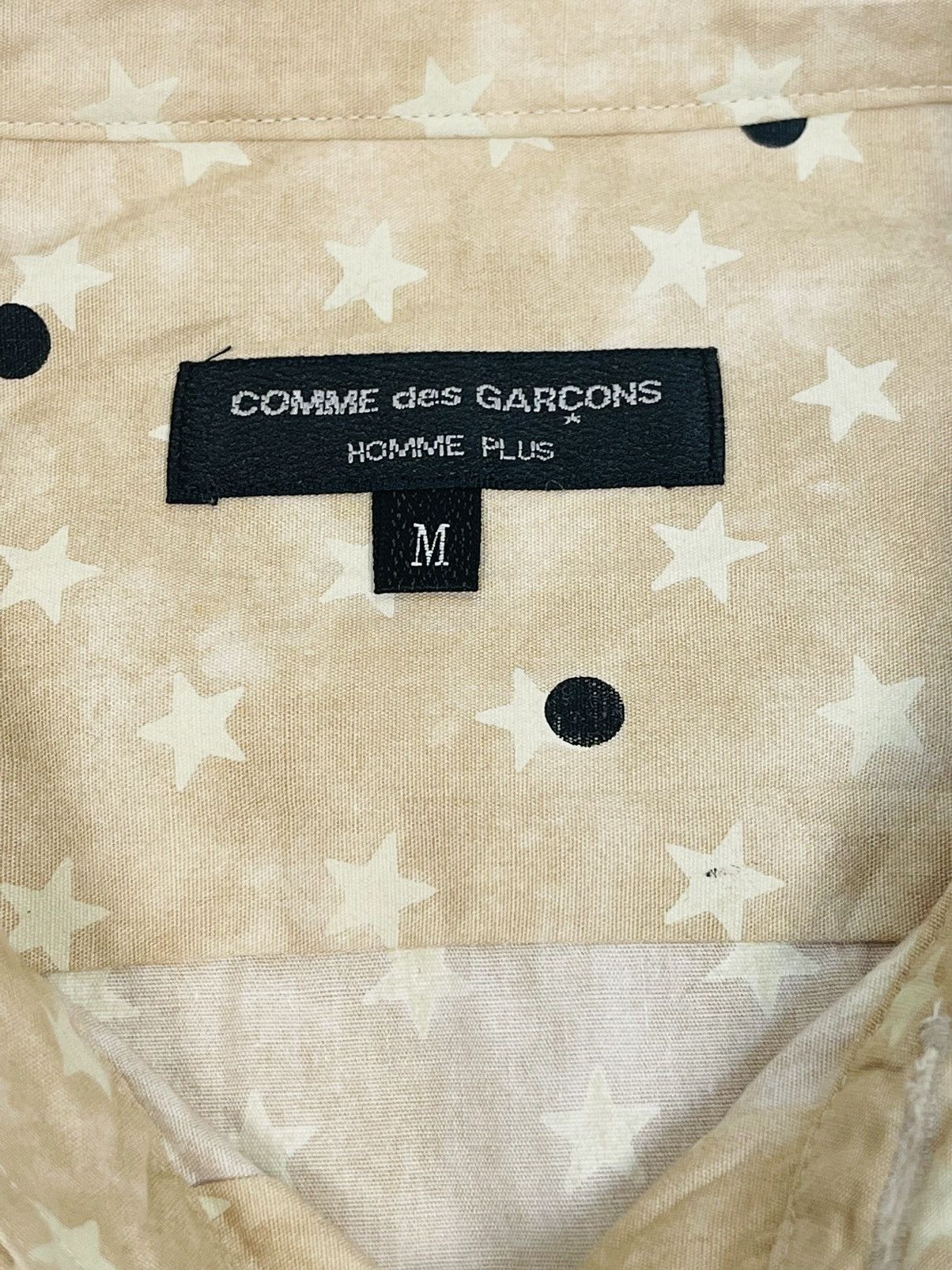 Comme des Garcons Homme Plus CDG HOMME PLUS STAR PRINT BIG BUTTON BUTTON UP SHIRT AD2002 Size US S / EU 44-46 / 1 - 7 Thumbnail