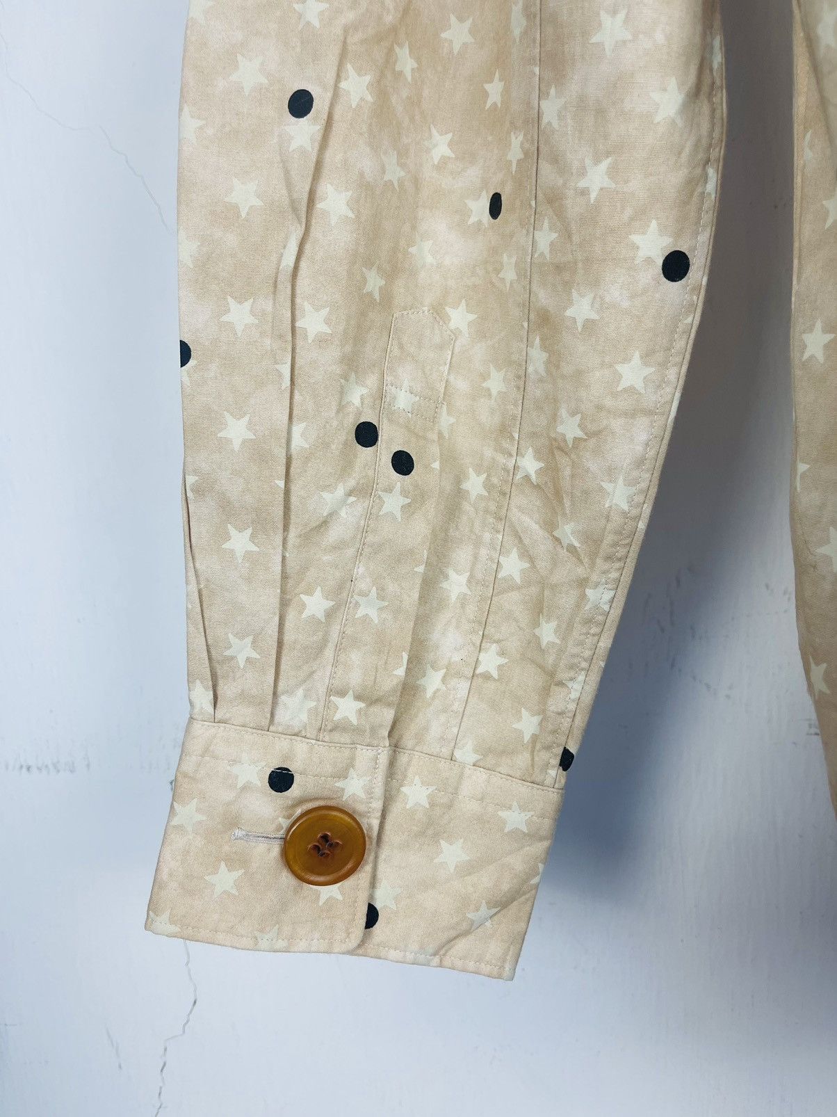 Comme des Garcons Homme Plus CDG HOMME PLUS STAR PRINT BIG BUTTON BUTTON UP SHIRT AD2002 Size US S / EU 44-46 / 1 - 6 Thumbnail