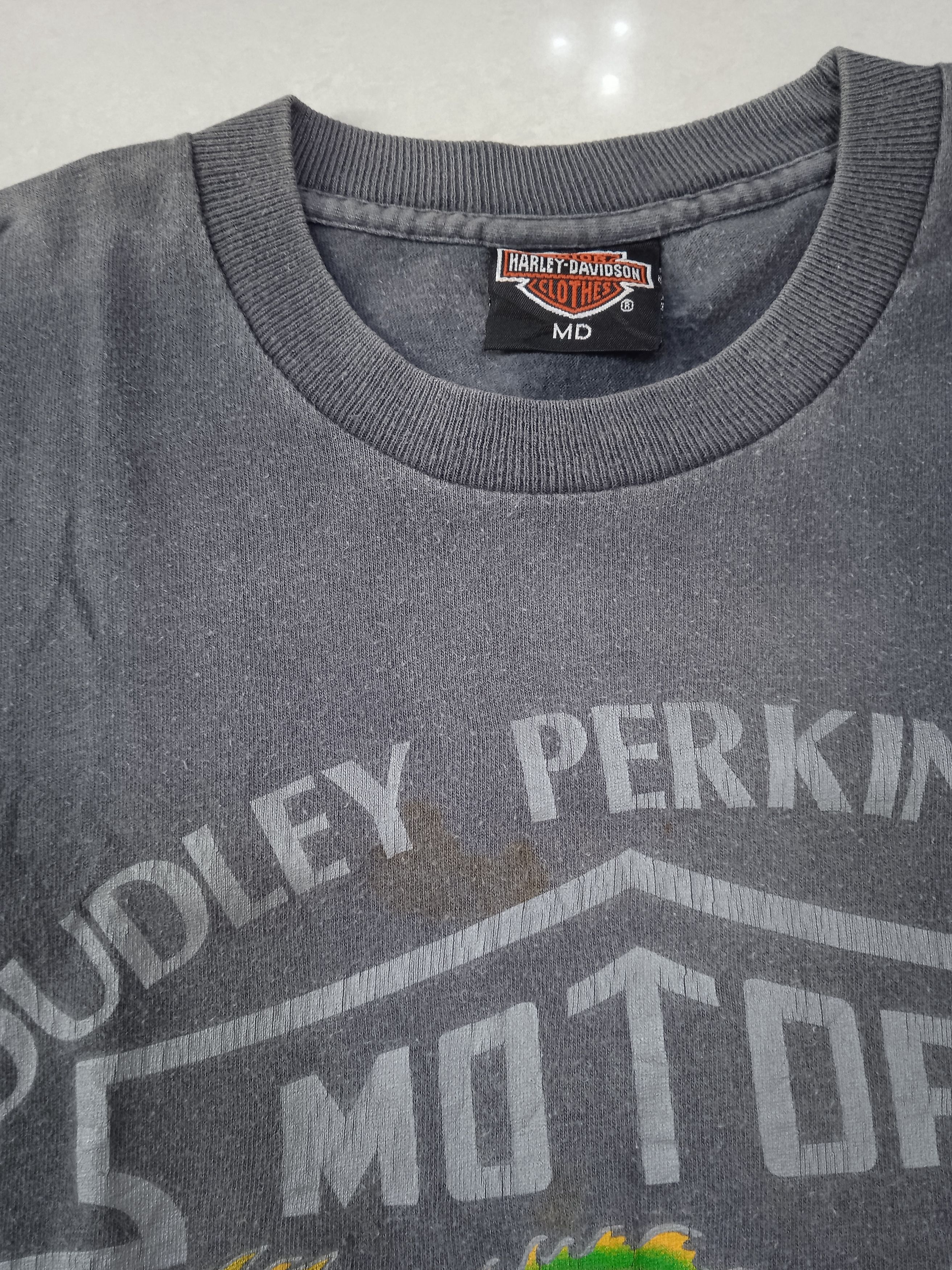 Harley Davidson Vintage 90s Harley Davidson Dudley Perkins T-Shirt Size US M / EU 48-50 / 2 - 4 Thumbnail