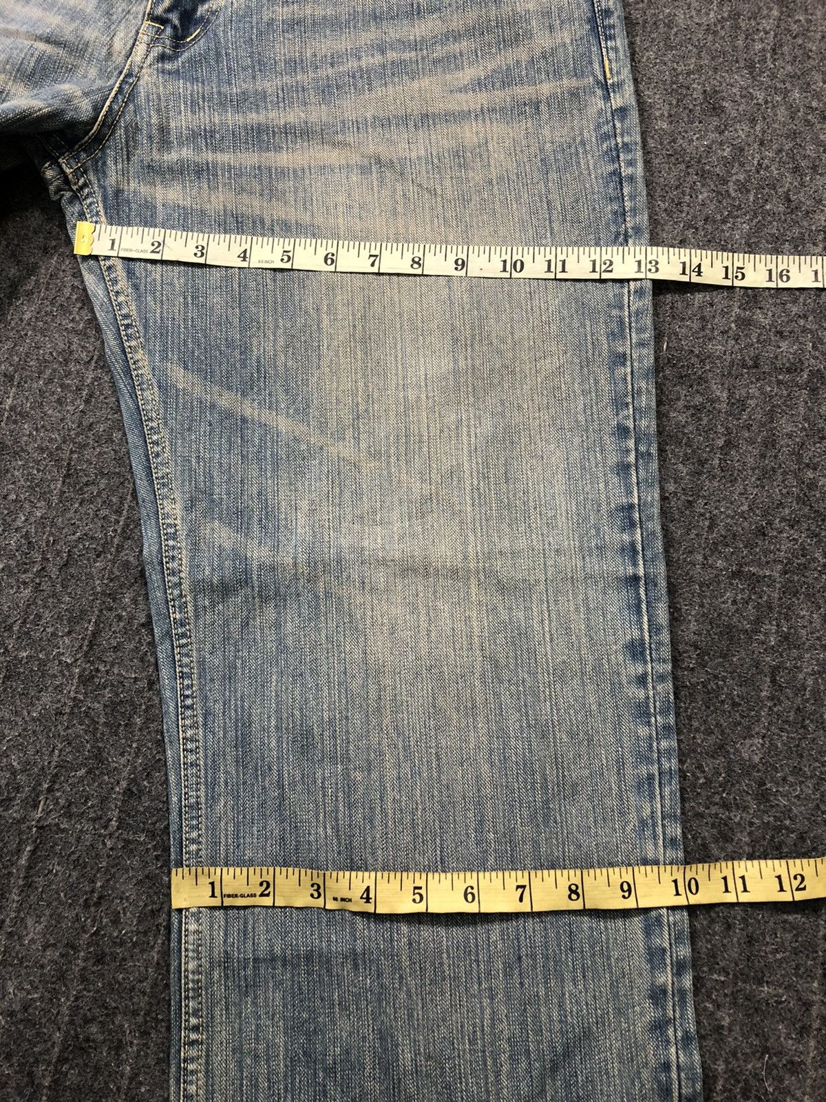 Japanese Brand × Vintage 90s Japanese Brand Suprate Gold Embroidery Logo Pocket Jeans Size US 34 / EU 50 - 18 Thumbnail