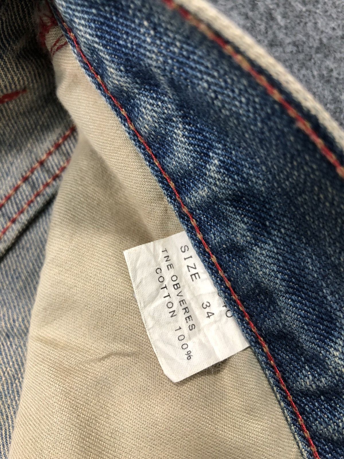 Japanese Brand × Vintage 90s Japanese Brand Suprate Gold Embroidery Logo Pocket Jeans Size US 34 / EU 50 - 14 Thumbnail