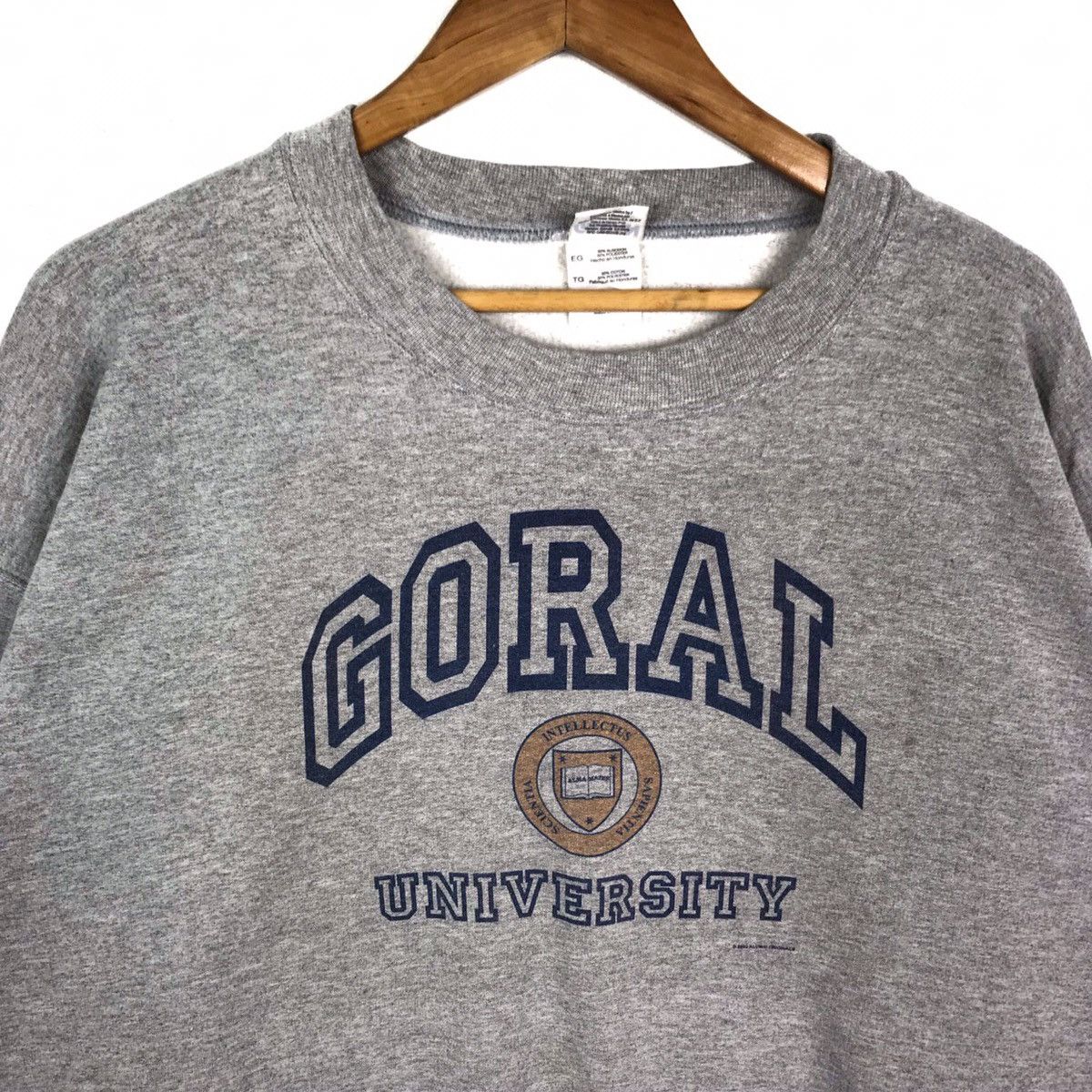 Vintage Vintage 00s Coral University Sweatshirt Size US XL / EU 56 / 4 - 2 Thumbnail