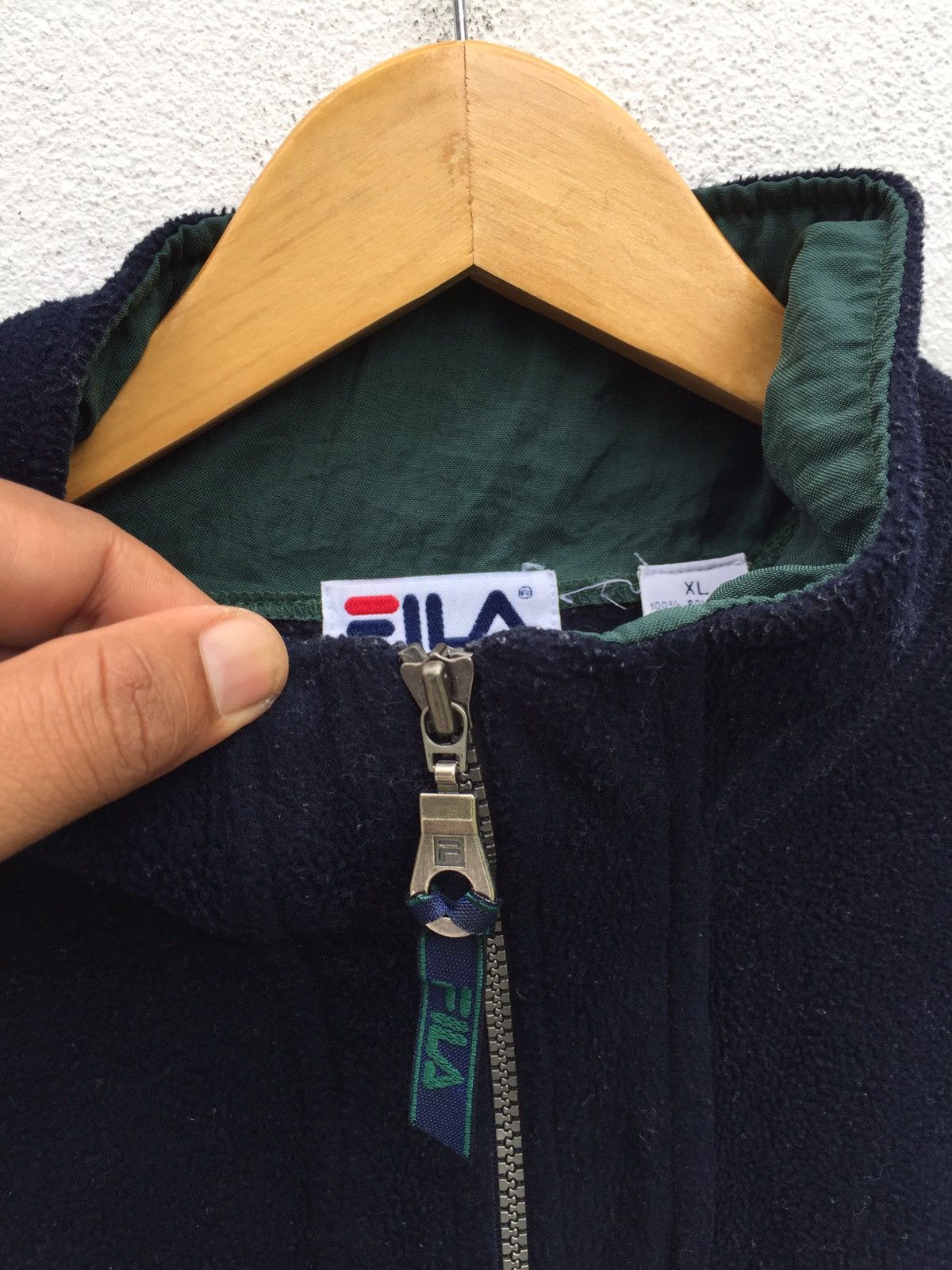 Fila Fila Half Zipper Pullover Fleece Sweater Size US XL / EU 56 / 4 - 4 Thumbnail