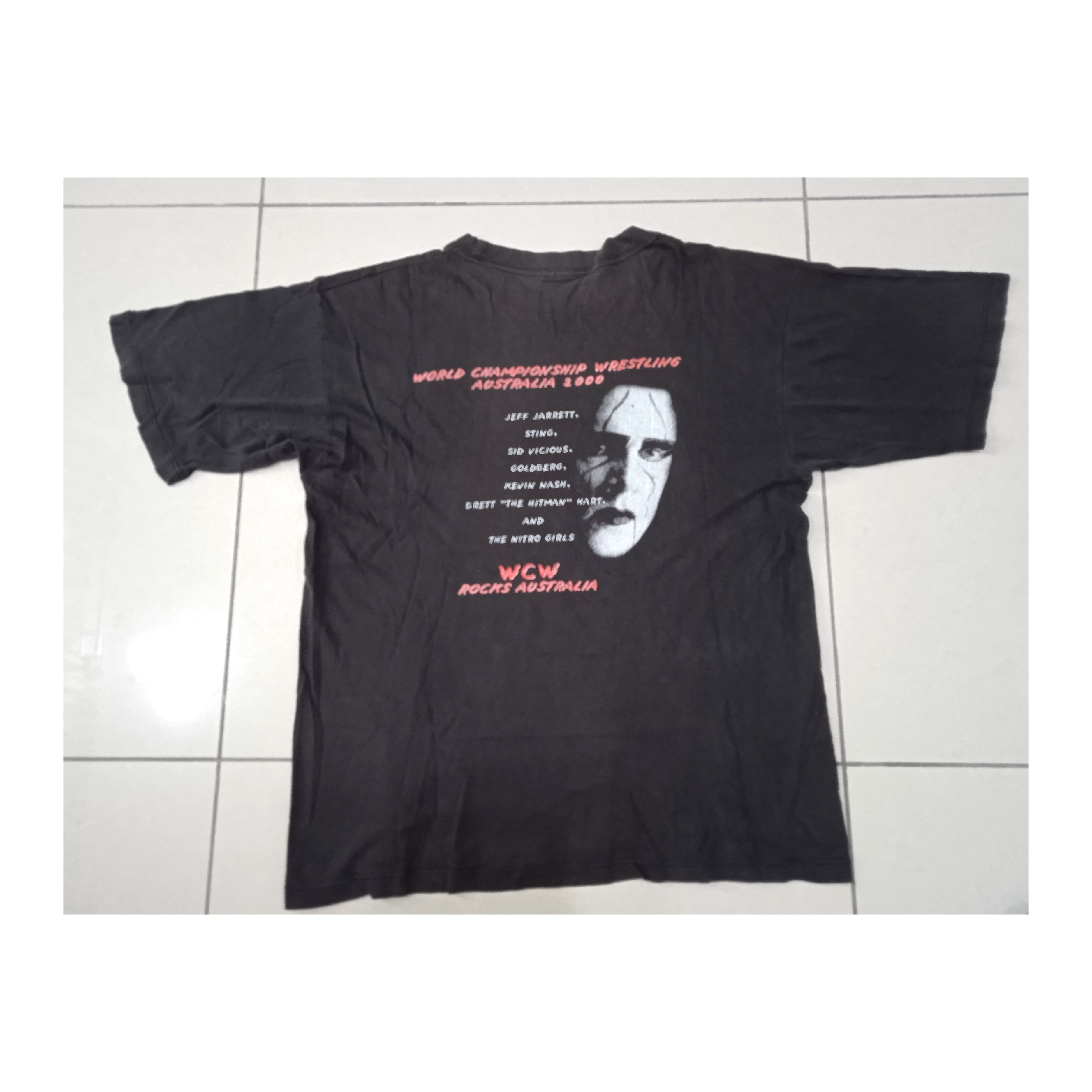 WWE 🌟Vintage WCW Australia Tour 2000 T-Shirt Size US L / EU 52-54 / 3 - 1 Thumbnail