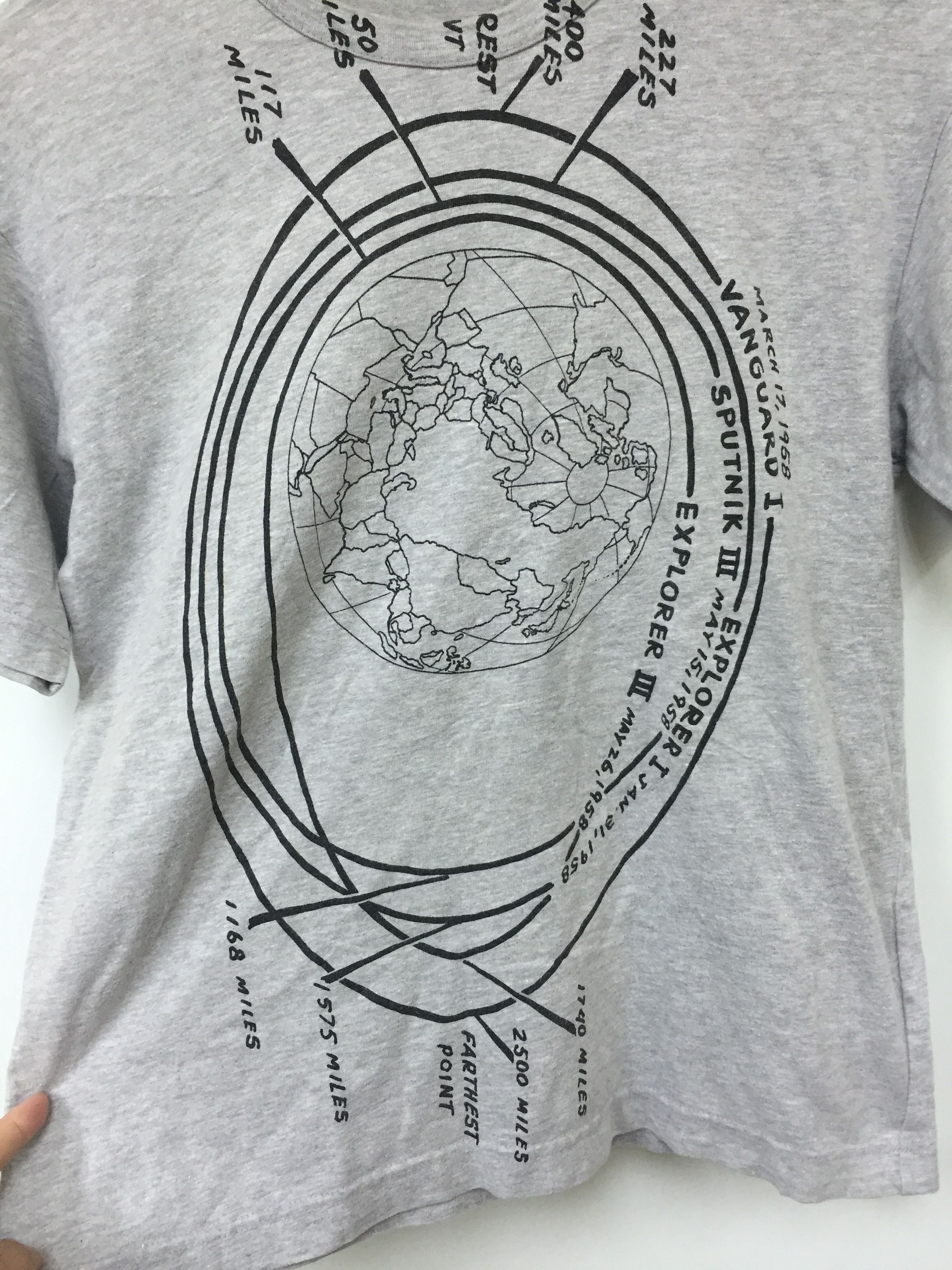 Comme des Garcons × Comme des Garcons Homme Plus AD05 1958 Explorer III Satellite’s orbital path tee Size US S / EU 44-46 / 1 - 4 Thumbnail