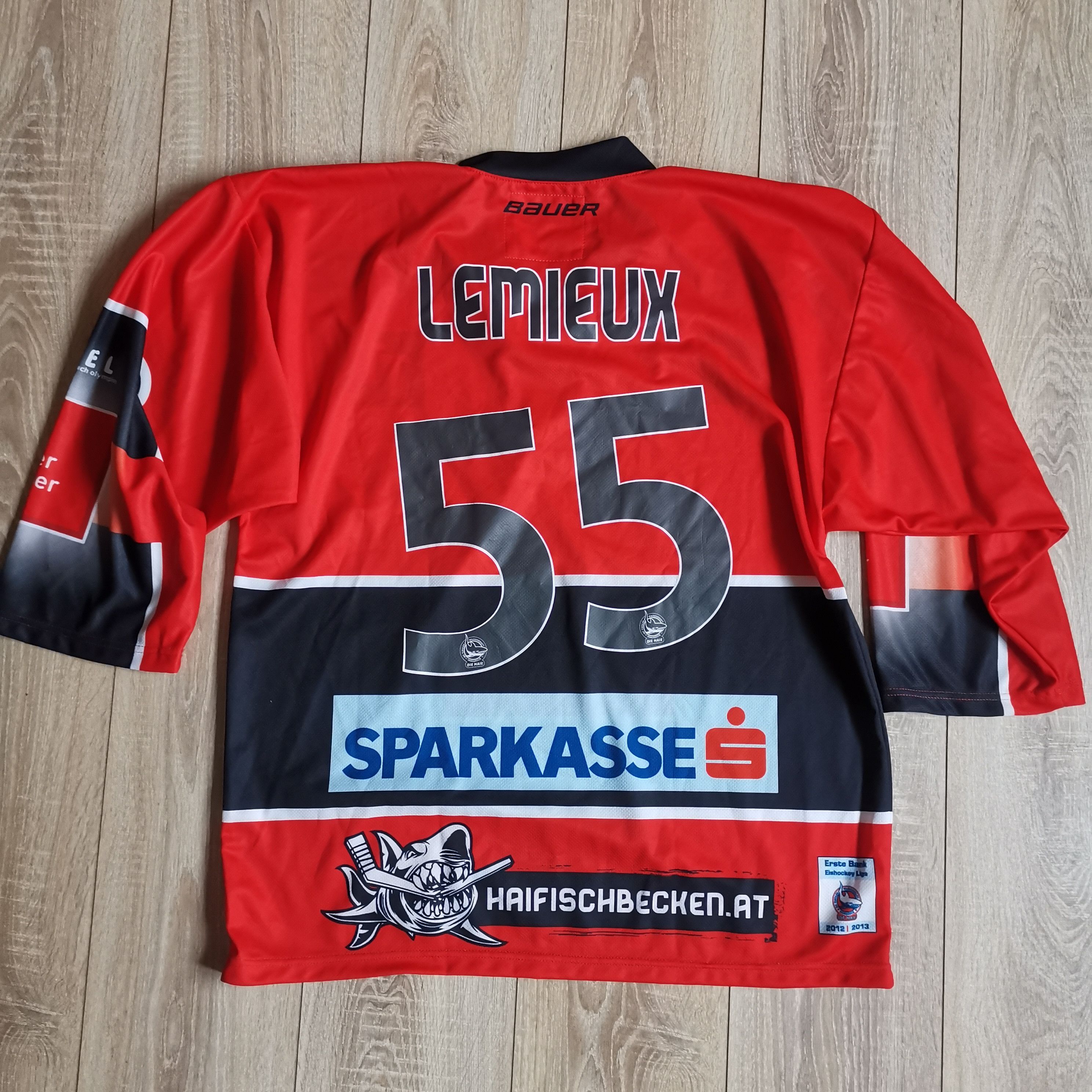 NHL HC Innsbruck Die Haie #55 Francis Lemieux signed autograph Size US L / EU 52-54 / 3 - 5 Thumbnail