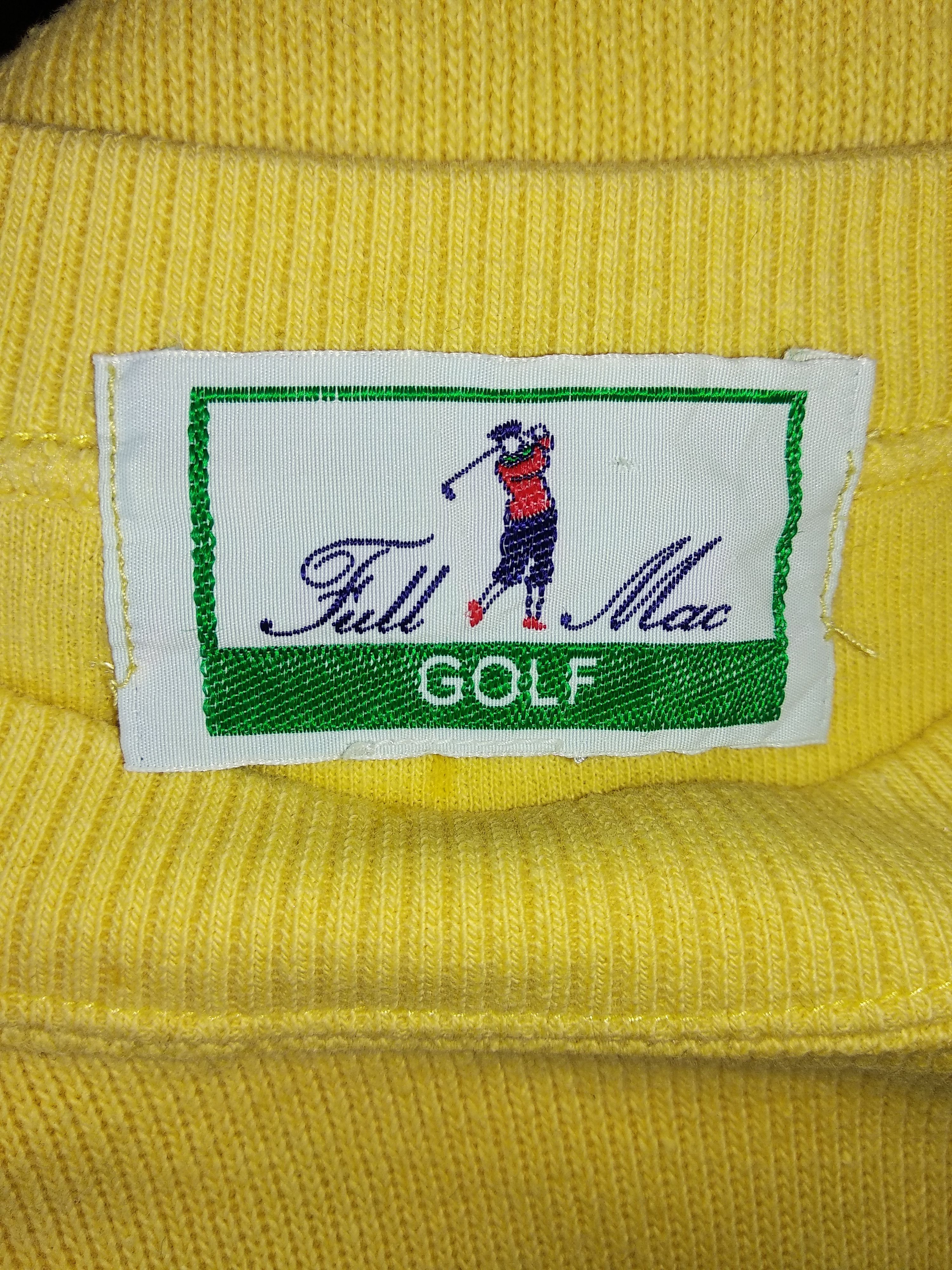 Japanese Brand Vintage Full Mac Golf Yellow Sweatshirts/Yellow Colour. Size US M / EU 48-50 / 2 - 4 Thumbnail