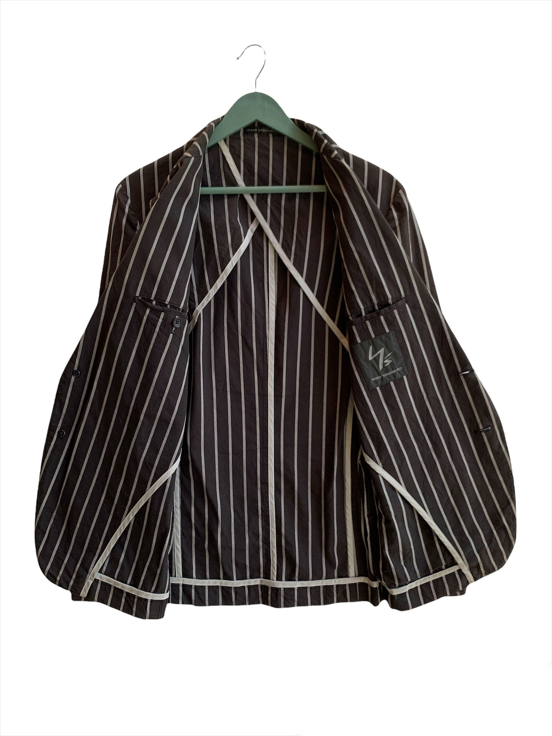 Yohji Yamamoto Yohji Yamamoto Stripes Blazer Size 42S - 3 Thumbnail