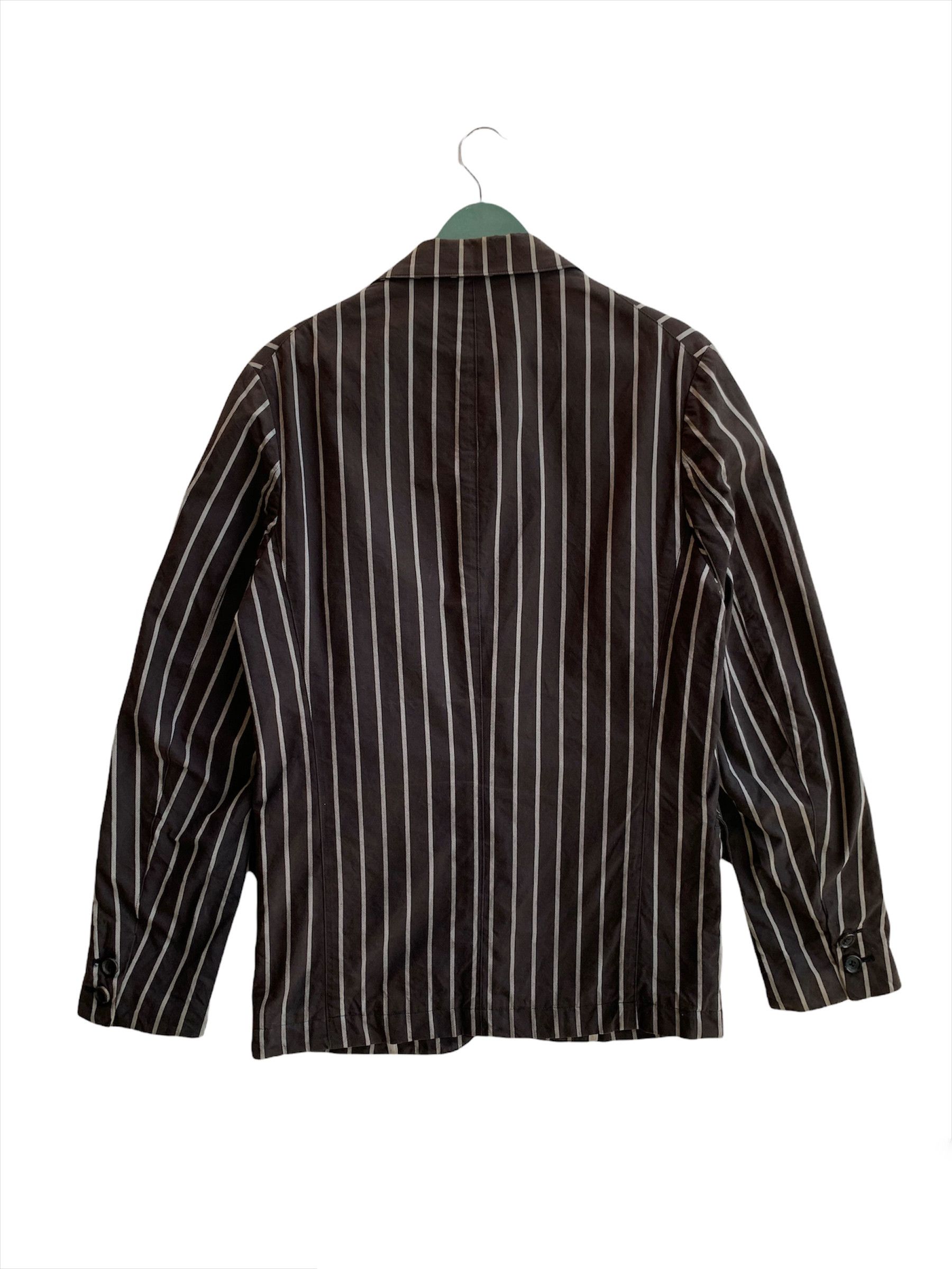 Yohji Yamamoto Yohji Yamamoto Stripes Blazer Size 42S - 2 Thumbnail