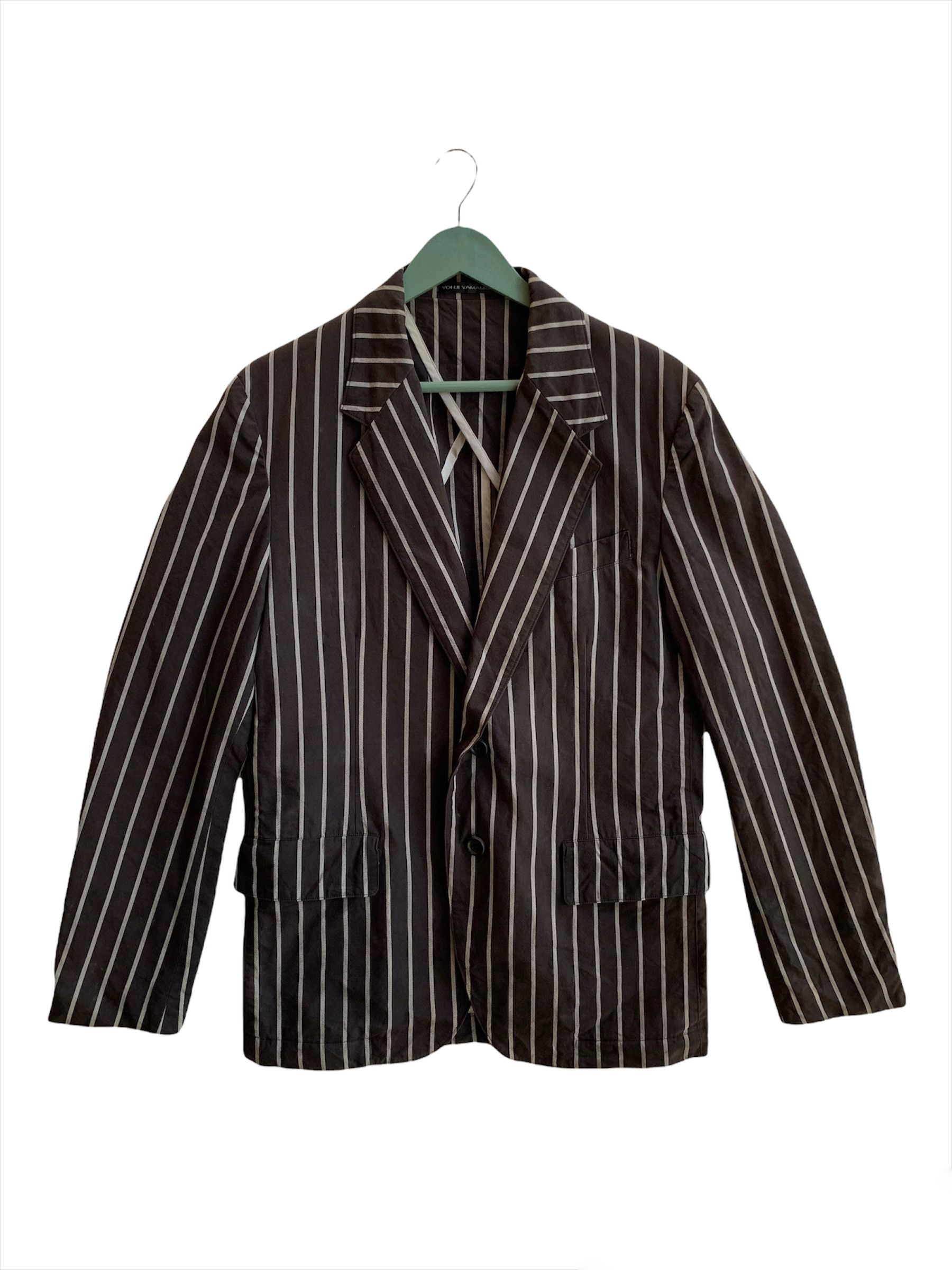 Yohji Yamamoto Yohji Yamamoto Stripes Blazer Size 42S - 1 Thumbnail
