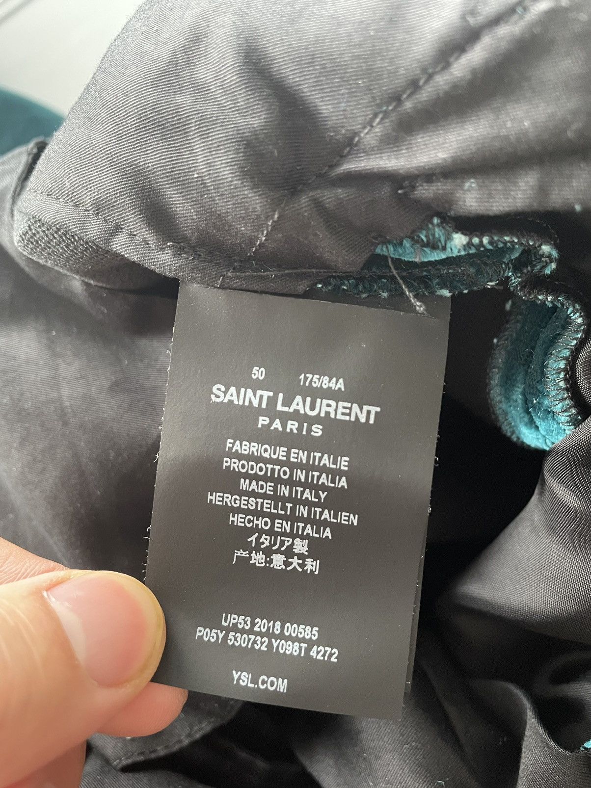 Hedi Slimane × Saint Laurent Paris × Yves Saint Laurent Rare $2,500 Value Super Runway Limited Edition Viscose Pant Size US 31 - 10 Thumbnail