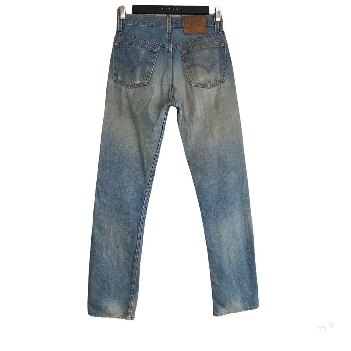 Levi's Vtg 80s Levis 501 Jeans Dirty Faded Lightwash Made in USA Size US 28 / EU 44 - 2 Thumbnail