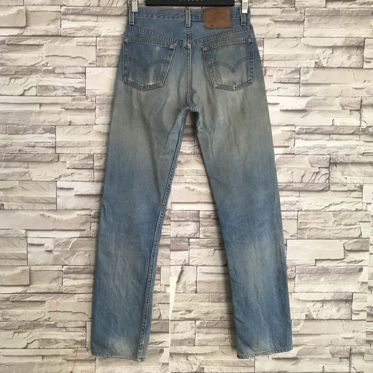 Levi's Vtg 80s Levis 501 Jeans Dirty Faded Lightwash Made in USA Size US 28 / EU 44 - 9 Thumbnail