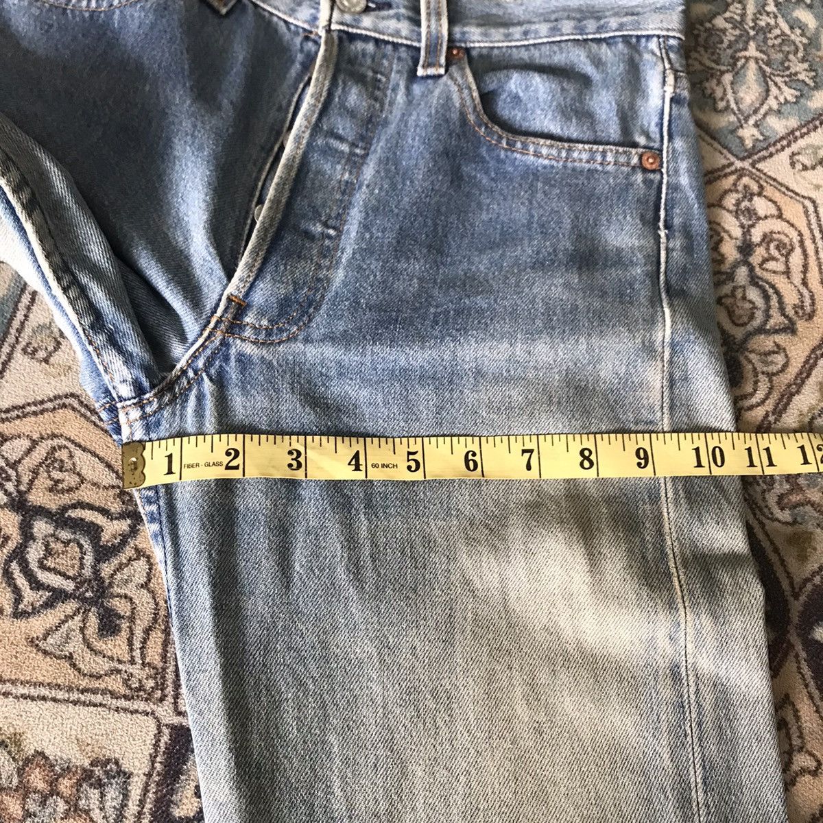 Levi's Vtg 80s Levis 501 Jeans Dirty Faded Lightwash Made in USA Size US 28 / EU 44 - 20 Thumbnail