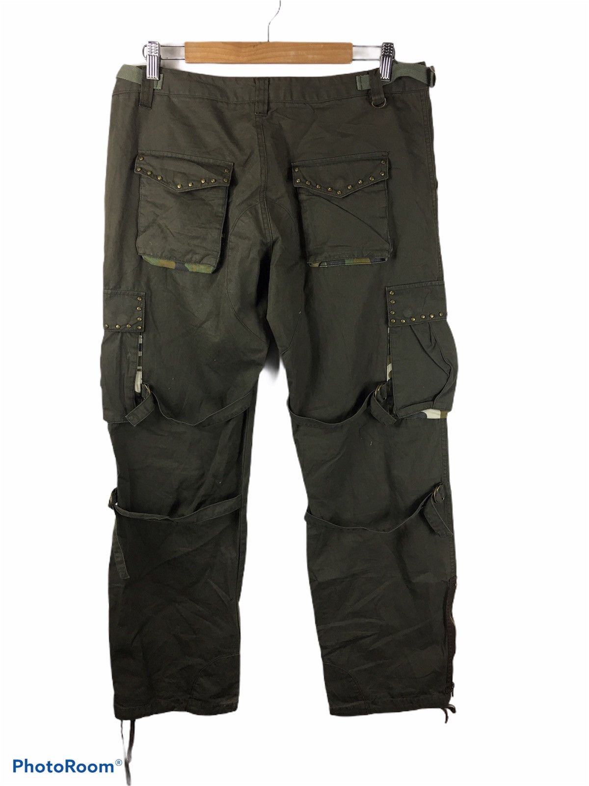 Japanese Brand BONDAGE X Rescue Squad Multipocket Zip Trouser Pants Size US 34 / EU 50 - 6 Thumbnail