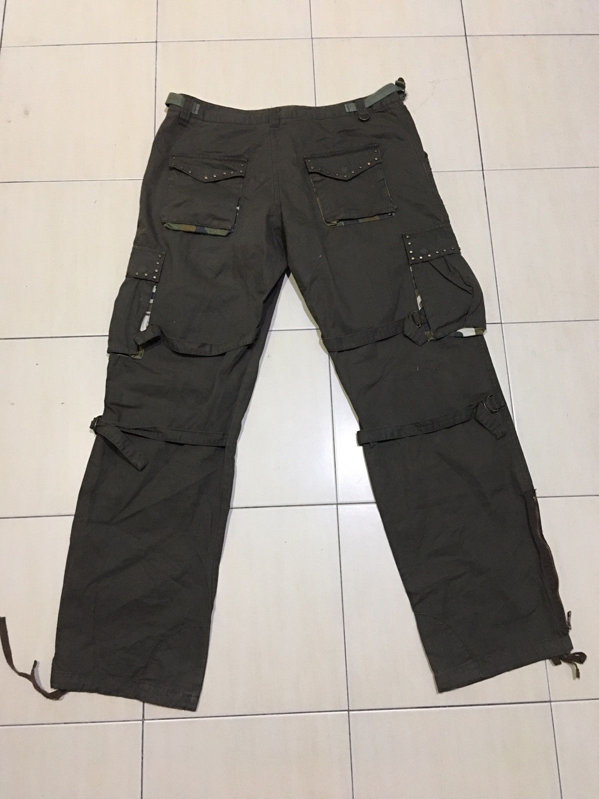 Japanese Brand BONDAGE X Rescue Squad Multipocket Zip Trouser Pants Size US 34 / EU 50 - 16 Thumbnail