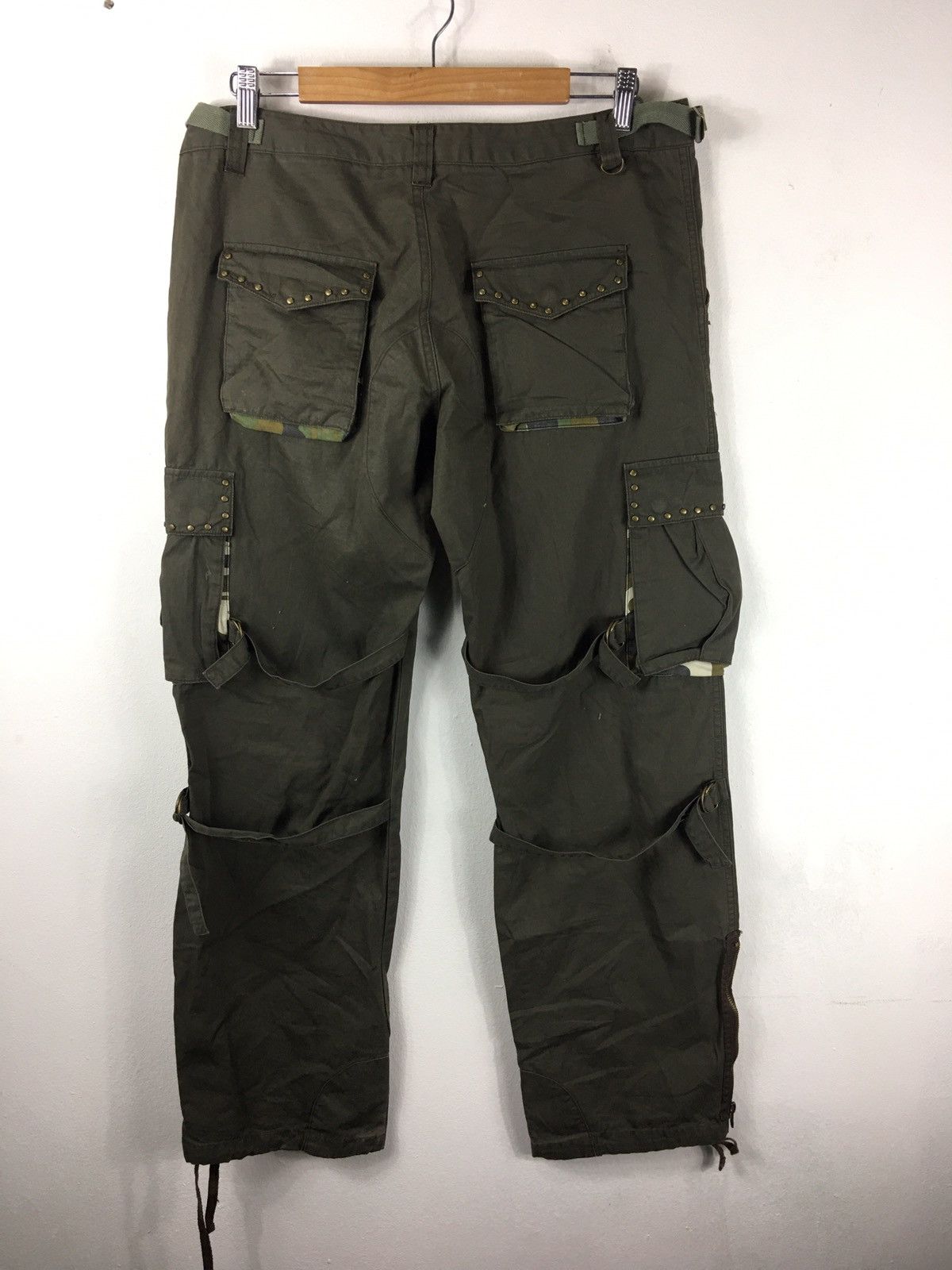 Japanese Brand BONDAGE X Rescue Squad Multipocket Zip Trouser Pants Size US 34 / EU 50 - 10 Thumbnail