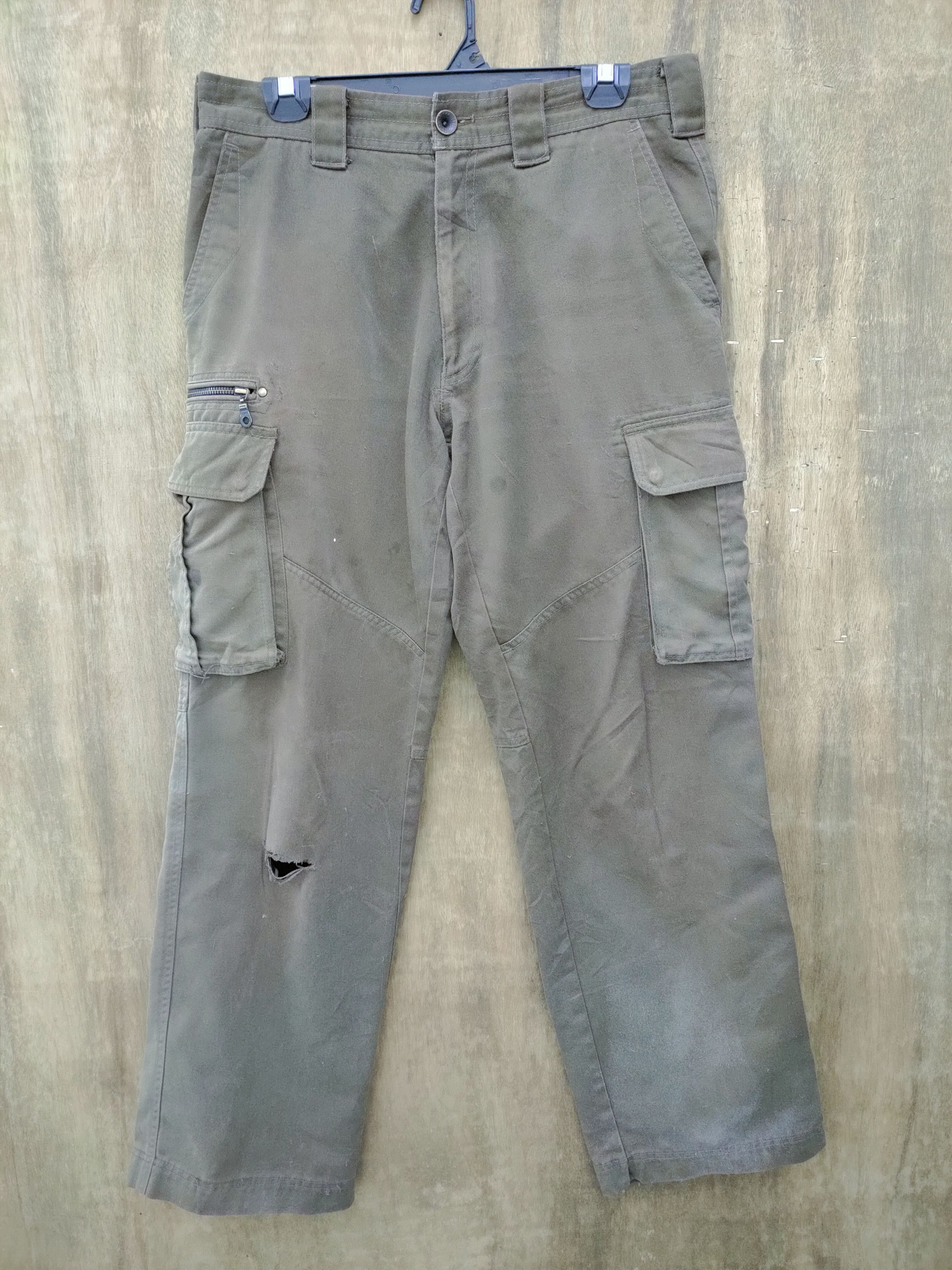 Dickies DICKIES FADED BROWN CARGO PANTS / DEMAGE KNEE Size US 32 / EU 48 - 1 Thumbnail