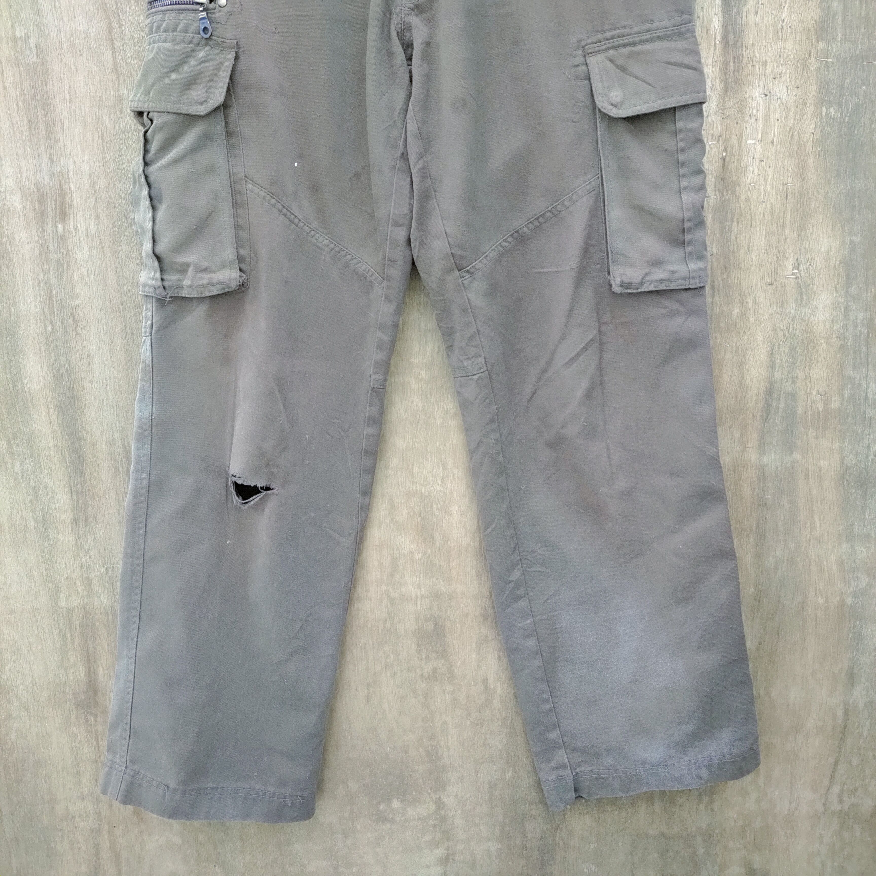 Dickies DICKIES FADED BROWN CARGO PANTS / DEMAGE KNEE Size US 32 / EU 48 - 3 Thumbnail