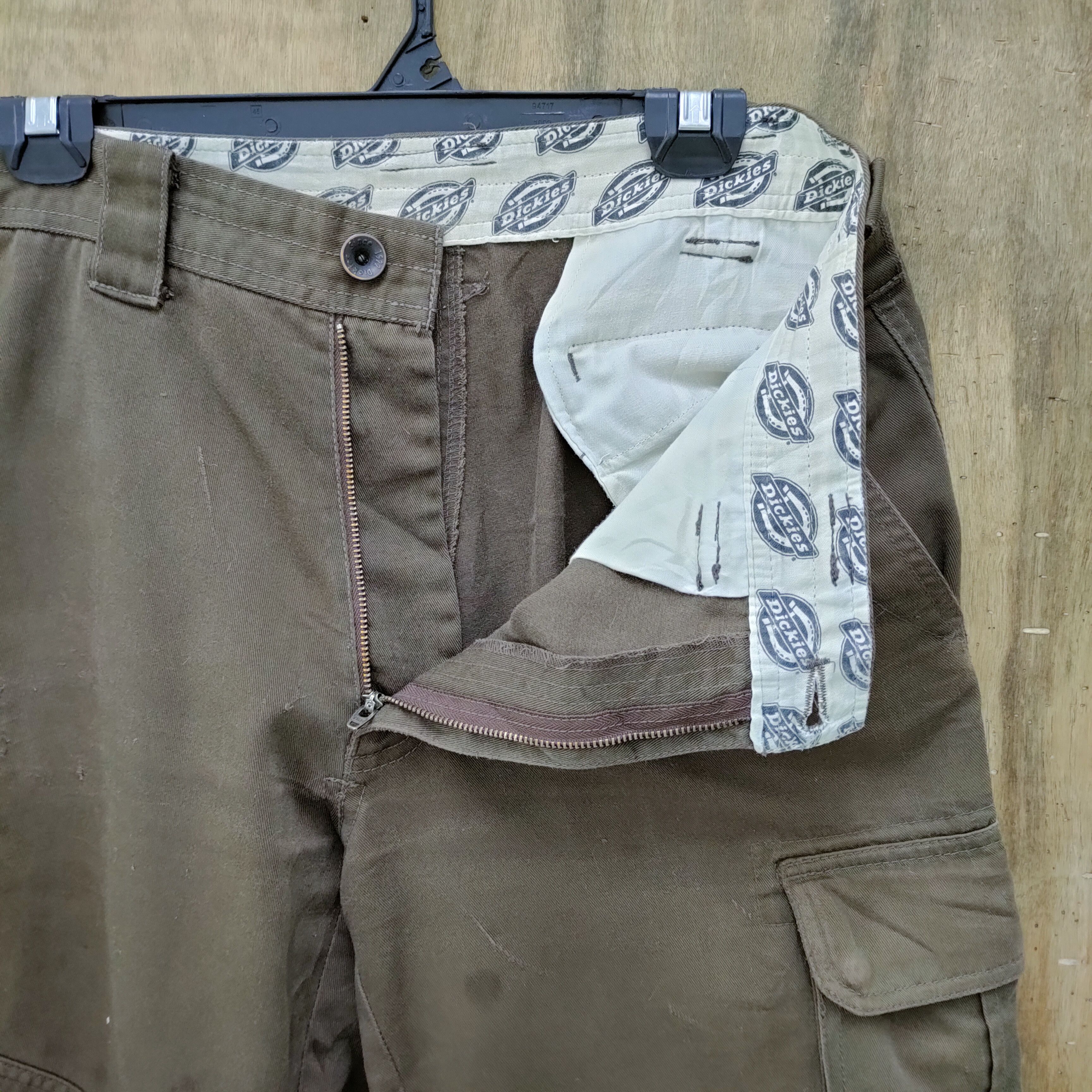 Dickies DICKIES FADED BROWN CARGO PANTS / DEMAGE KNEE Size US 32 / EU 48 - 7 Thumbnail