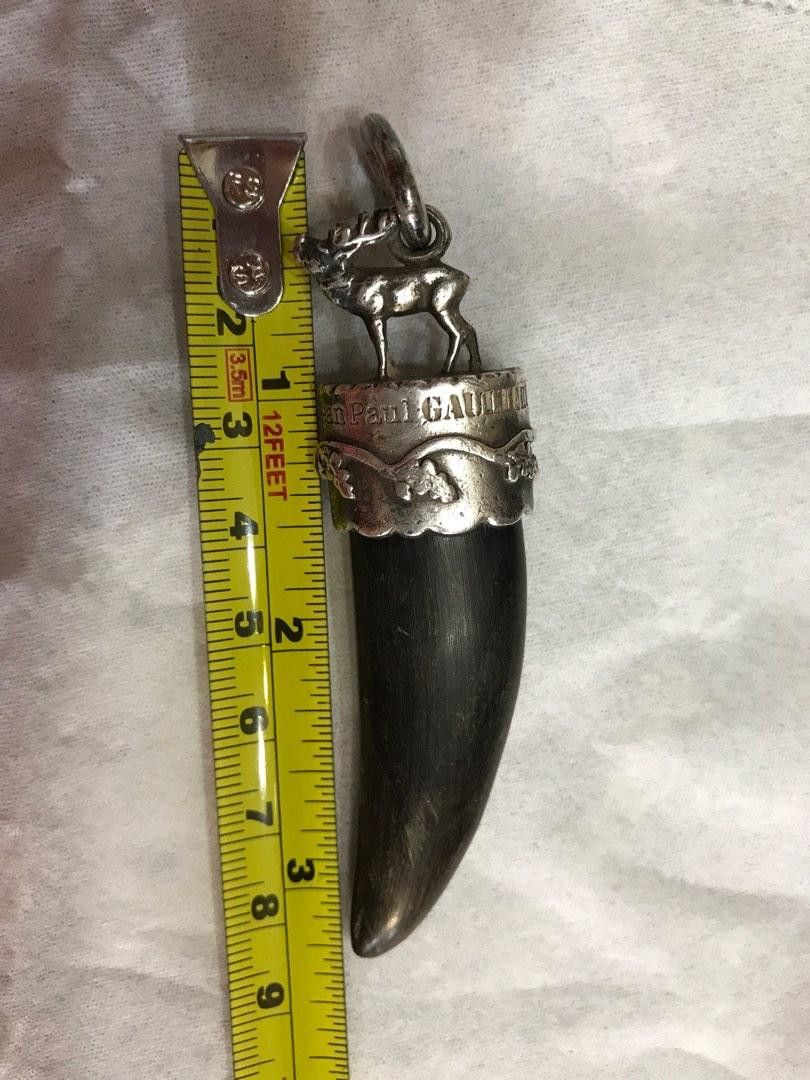 Jean Paul Gaultier Jean Paul Gaultier faux horn tooth claw Chain nozzle Size ONE SIZE - 7 Thumbnail