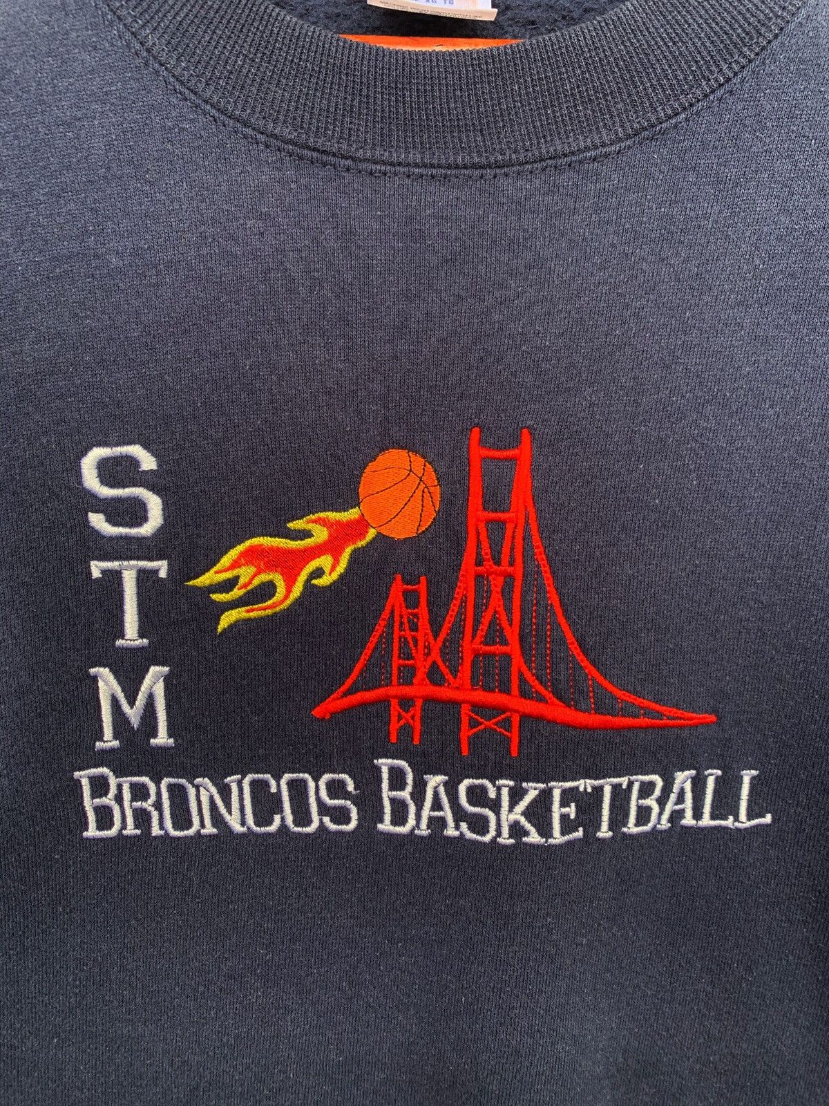 NBA Vintage 90s STM Broncos Basketball Sweatshirt Size US XL / EU 56 / 4 - 3 Thumbnail