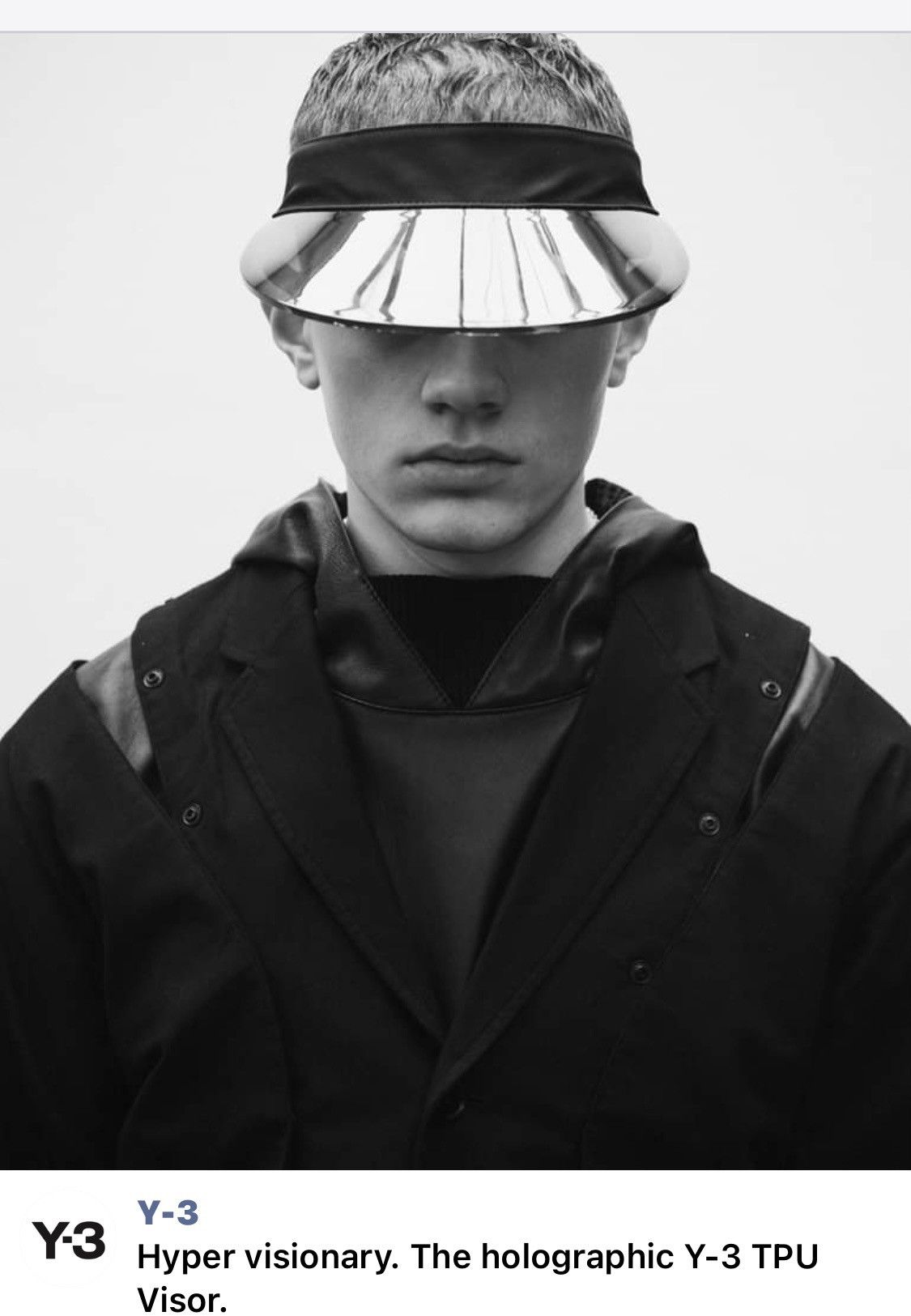 The Holographic TPU Y-3 Visor