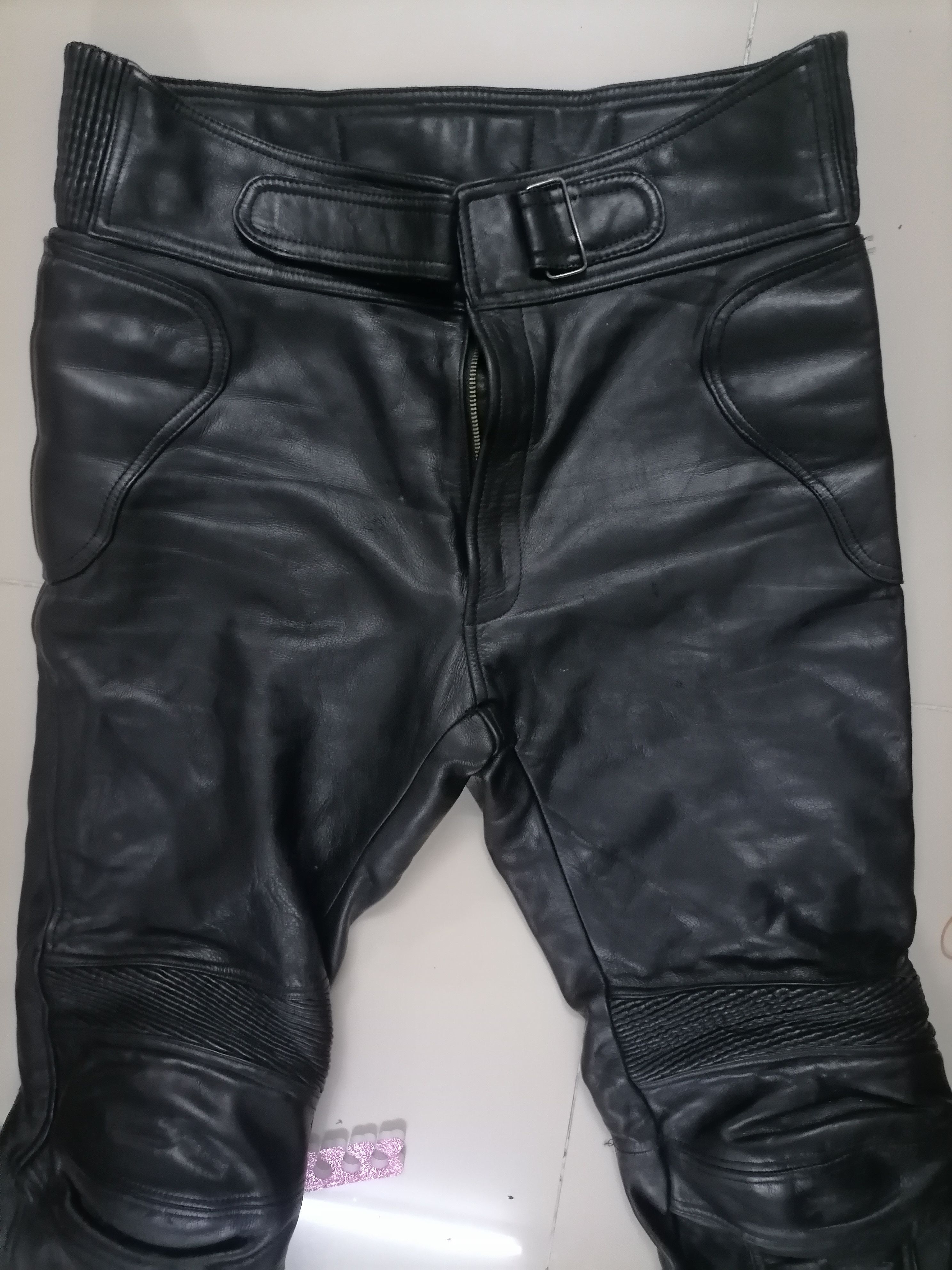 Genuine Leather × Leather Leather Biker Pants b's leather bikers Size US 38 / EU 54 - 2 Thumbnail