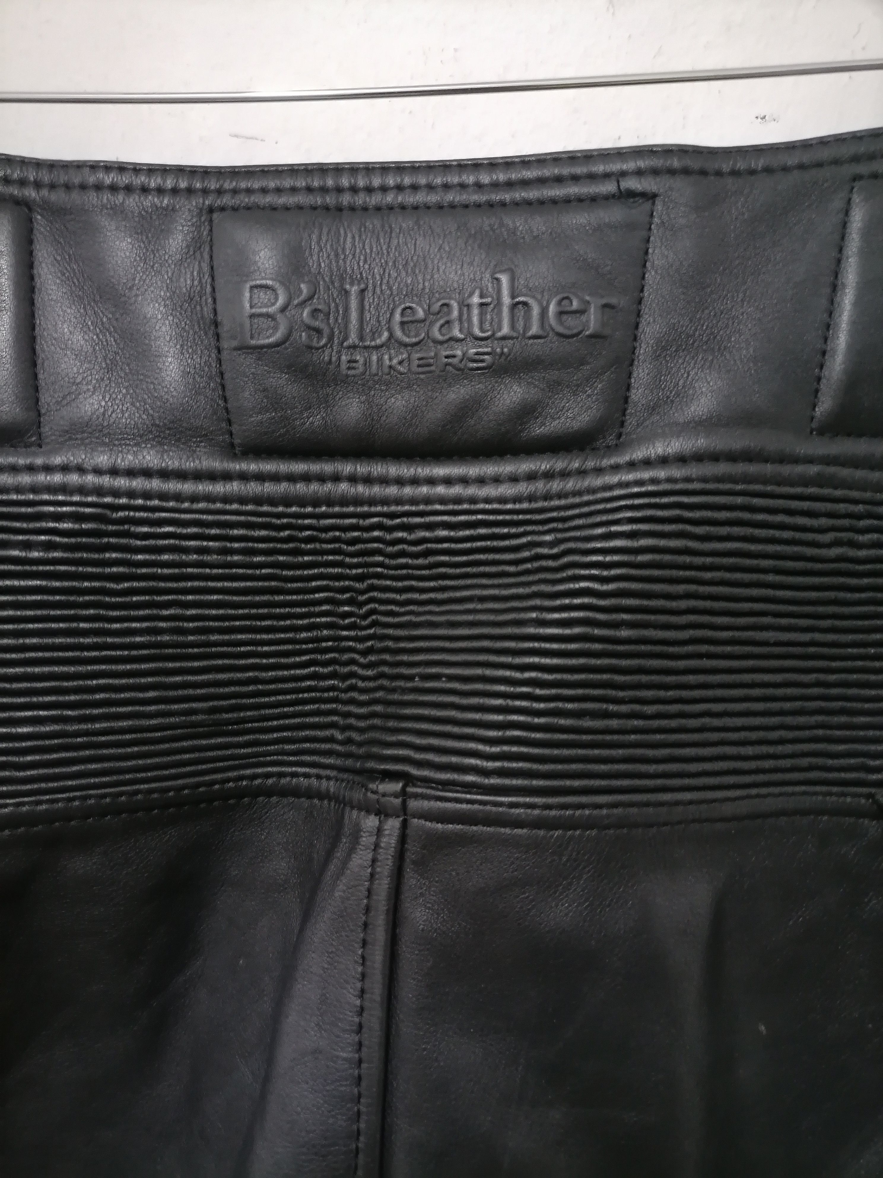 Genuine Leather × Leather Leather Biker Pants b's leather bikers Size US 38 / EU 54 - 6 Thumbnail