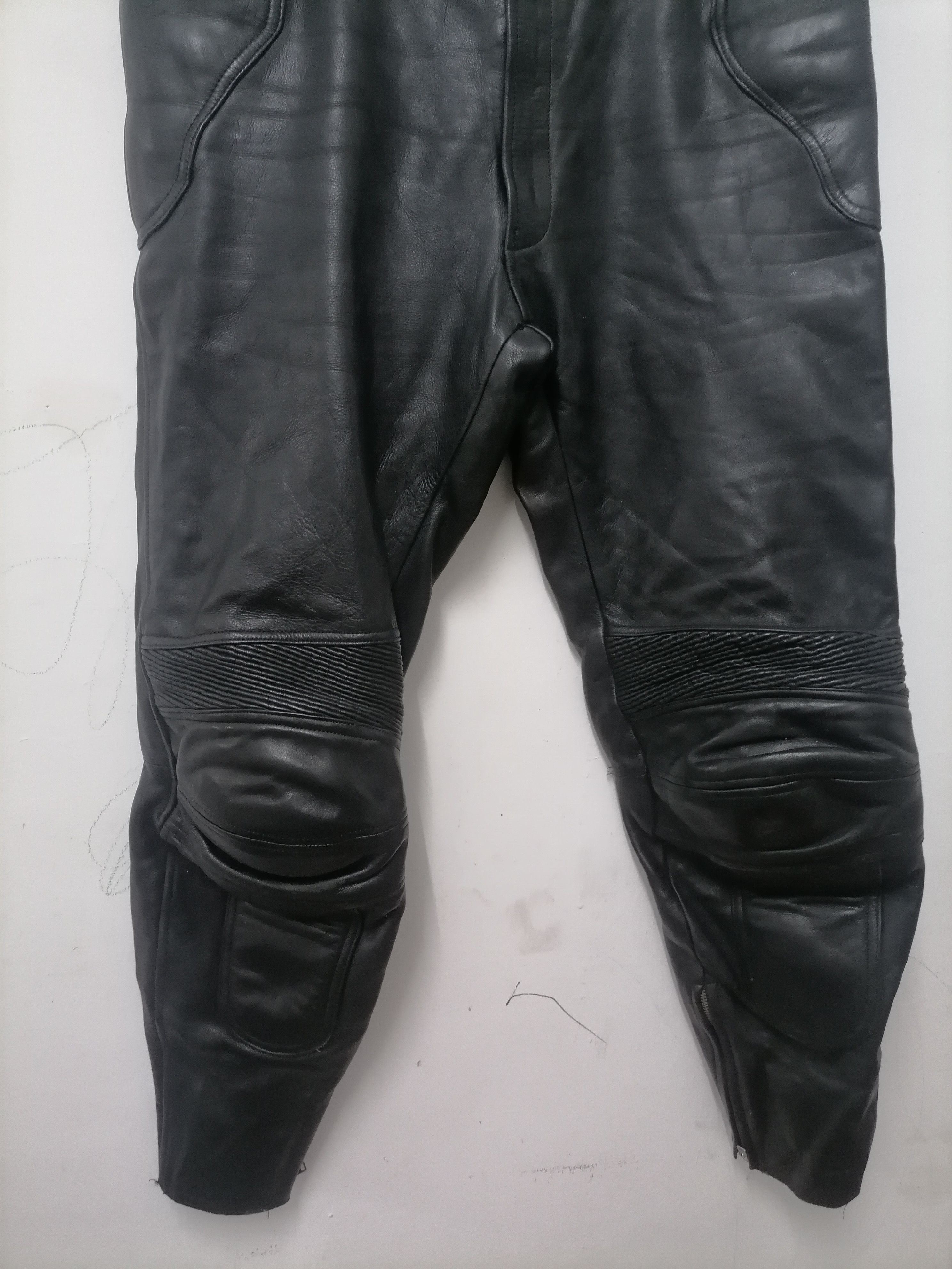 Genuine Leather × Leather Leather Biker Pants b's leather bikers Size US 38 / EU 54 - 4 Thumbnail