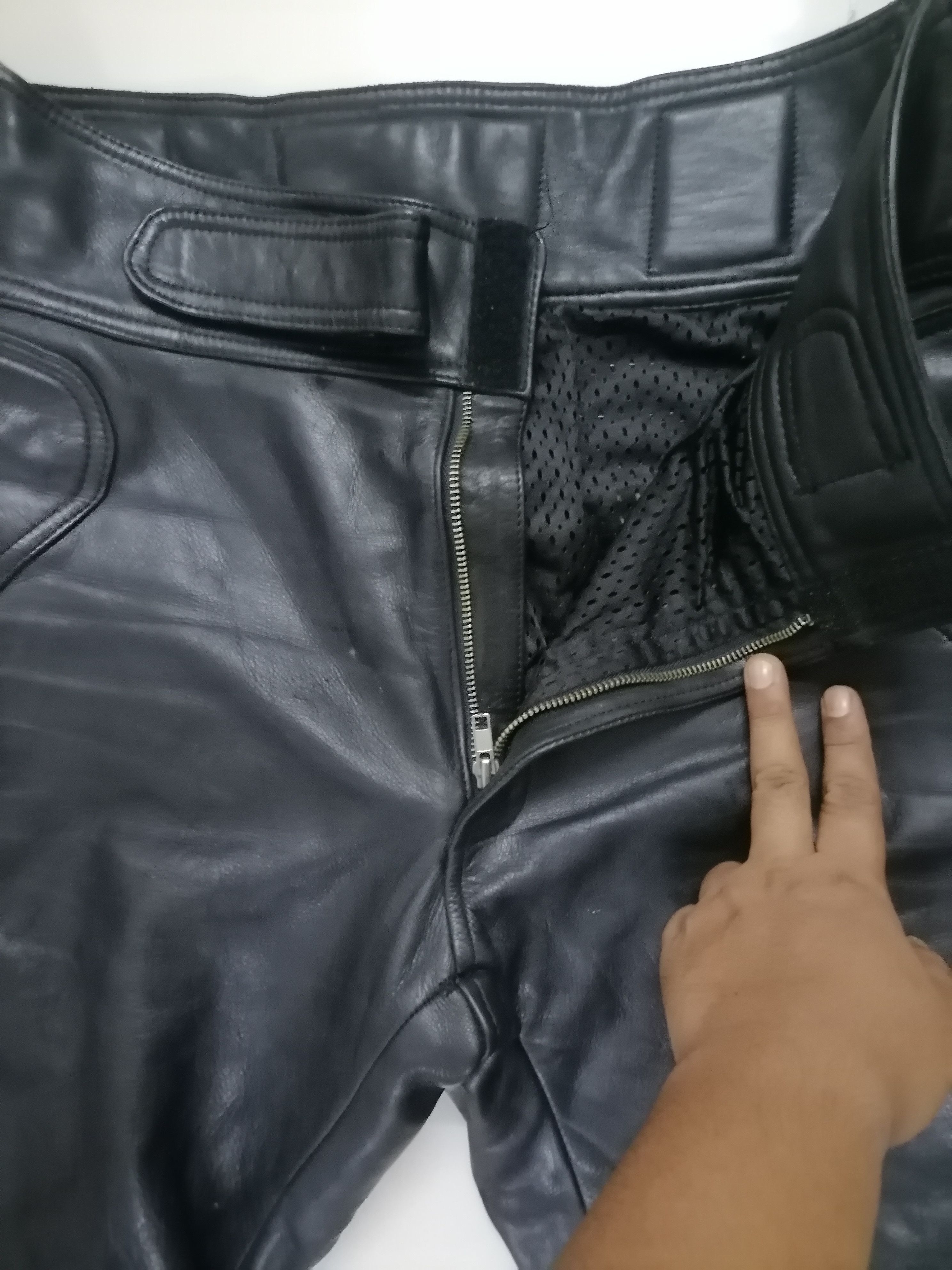 Genuine Leather × Leather Leather Biker Pants b's leather bikers Size US 38 / EU 54 - 3 Thumbnail