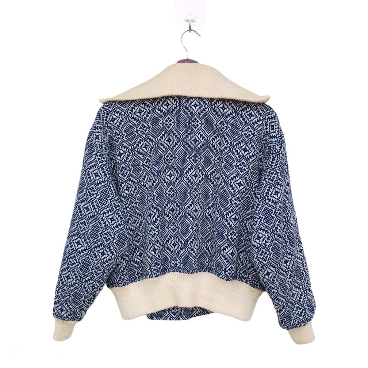 Renoma Renoma Vintage Bomber knitting shawl collar women jacket Size ONE SIZE - 4 Thumbnail