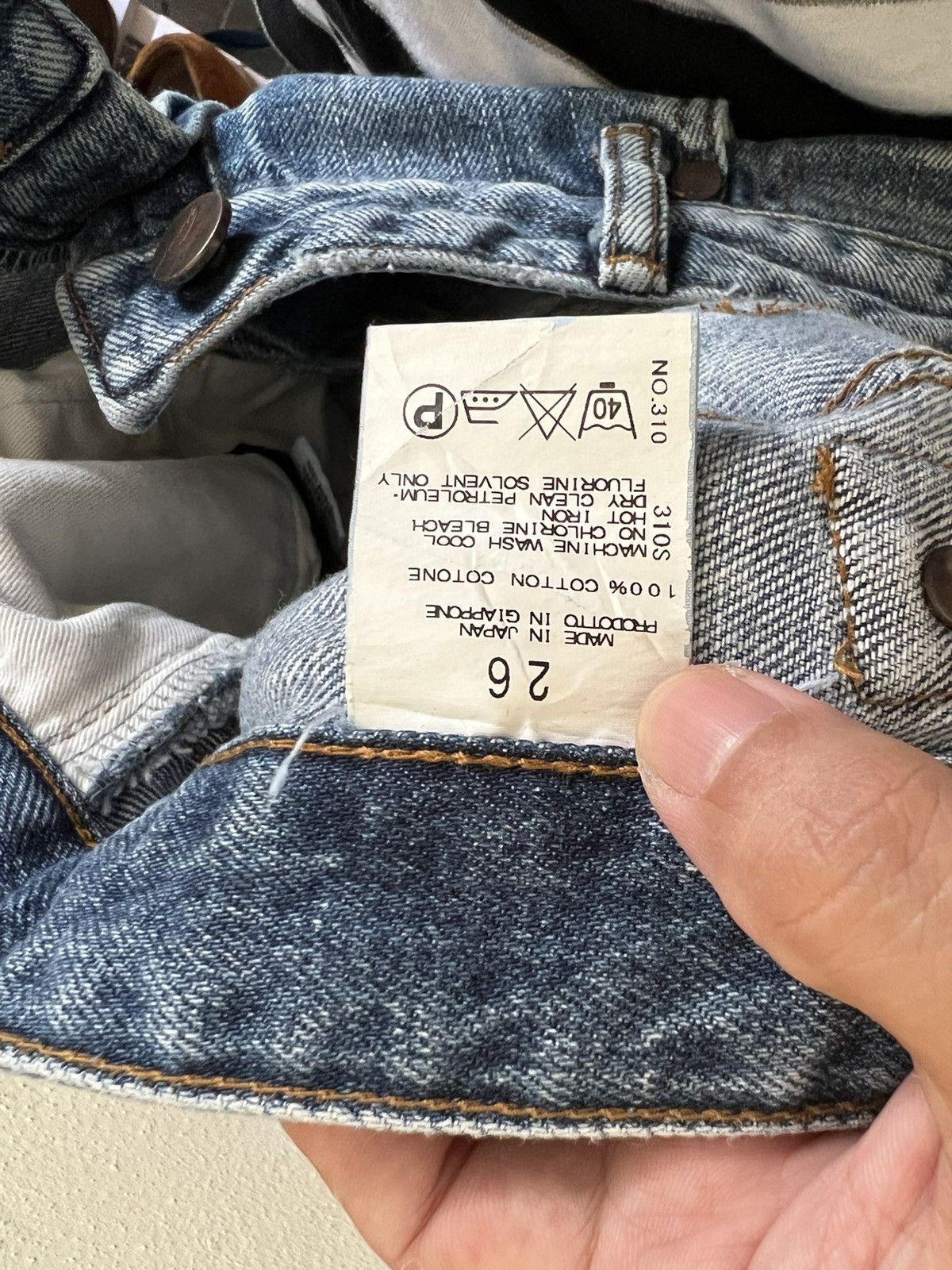 Japanese Brand × Vintage Vintage Stunning Lure Selvedge Jeans Distressed Denim Size US 30 / EU 46 - 12 Thumbnail