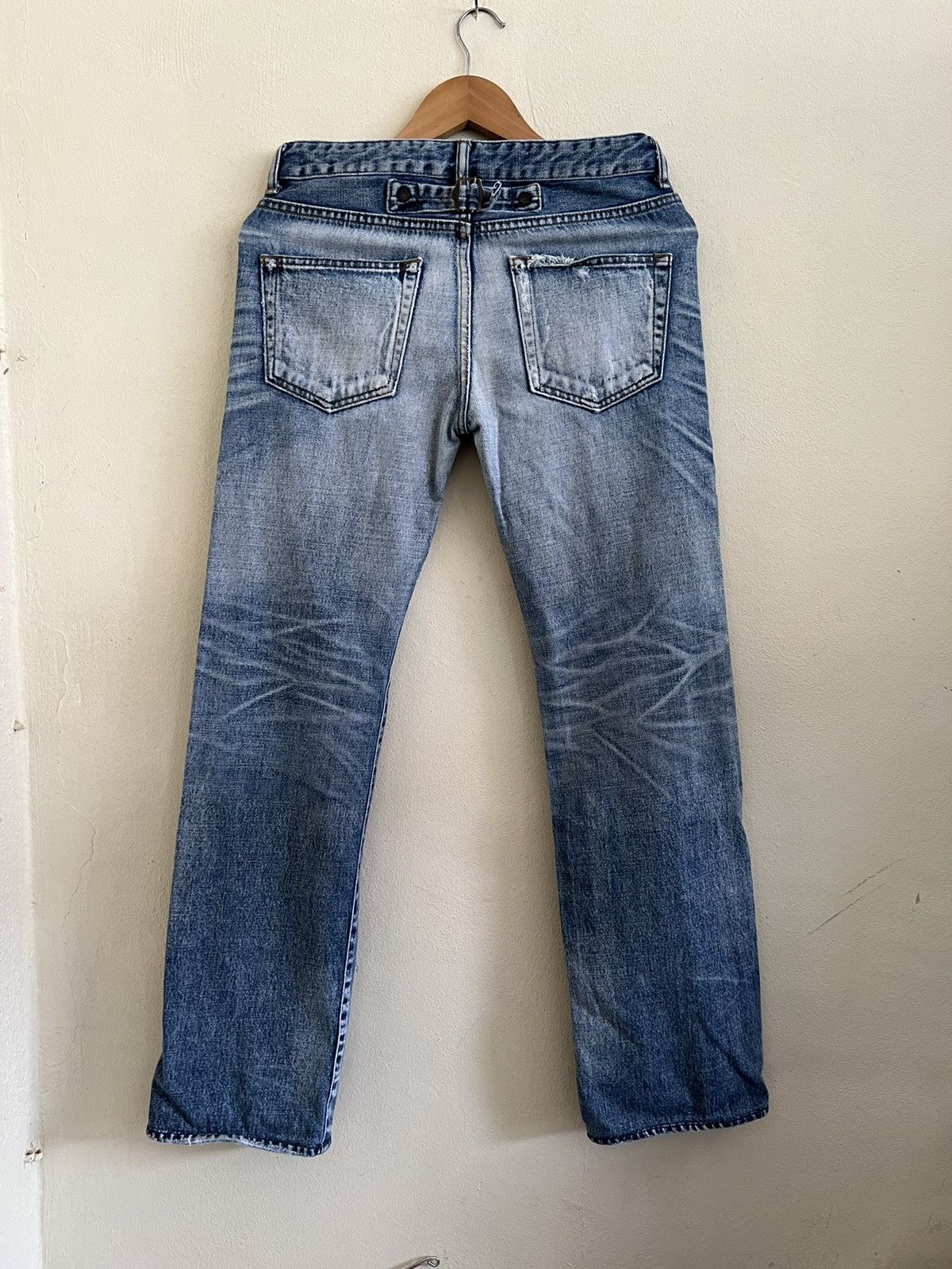Japanese Brand × Vintage Vintage Stunning Lure Selvedge Jeans Distressed Denim Size US 30 / EU 46 - 5 Thumbnail