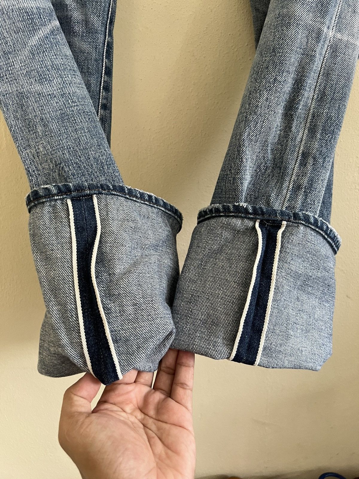 Japanese Brand × Vintage Vintage Stunning Lure Selvedge Jeans Distressed Denim Size US 30 / EU 46 - 8 Thumbnail