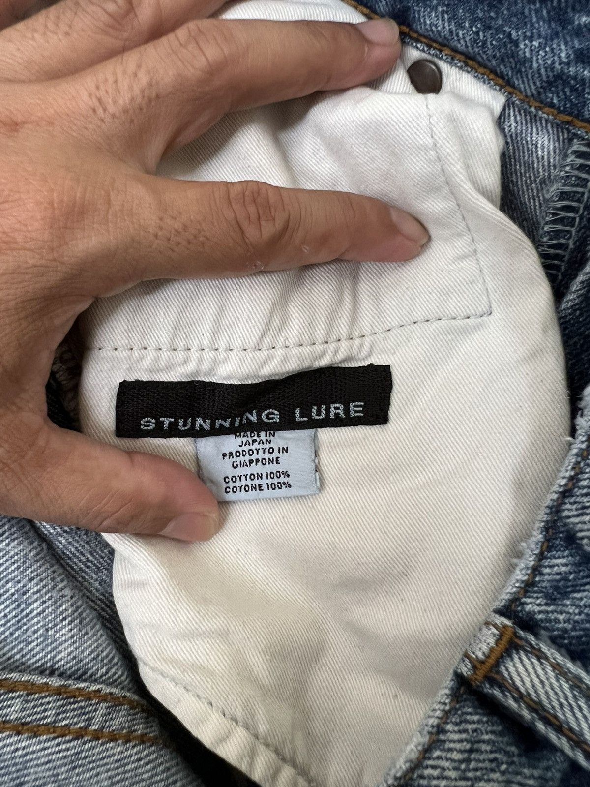 Japanese Brand × Vintage Vintage Stunning Lure Selvedge Jeans Distressed Denim Size US 30 / EU 46 - 14 Thumbnail