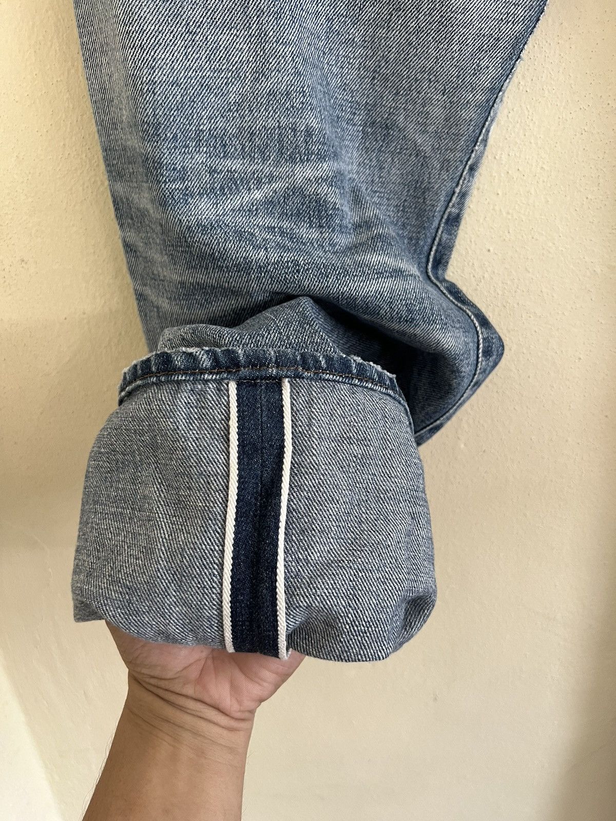 Japanese Brand × Vintage Vintage Stunning Lure Selvedge Jeans Distressed Denim Size US 30 / EU 46 - 7 Thumbnail