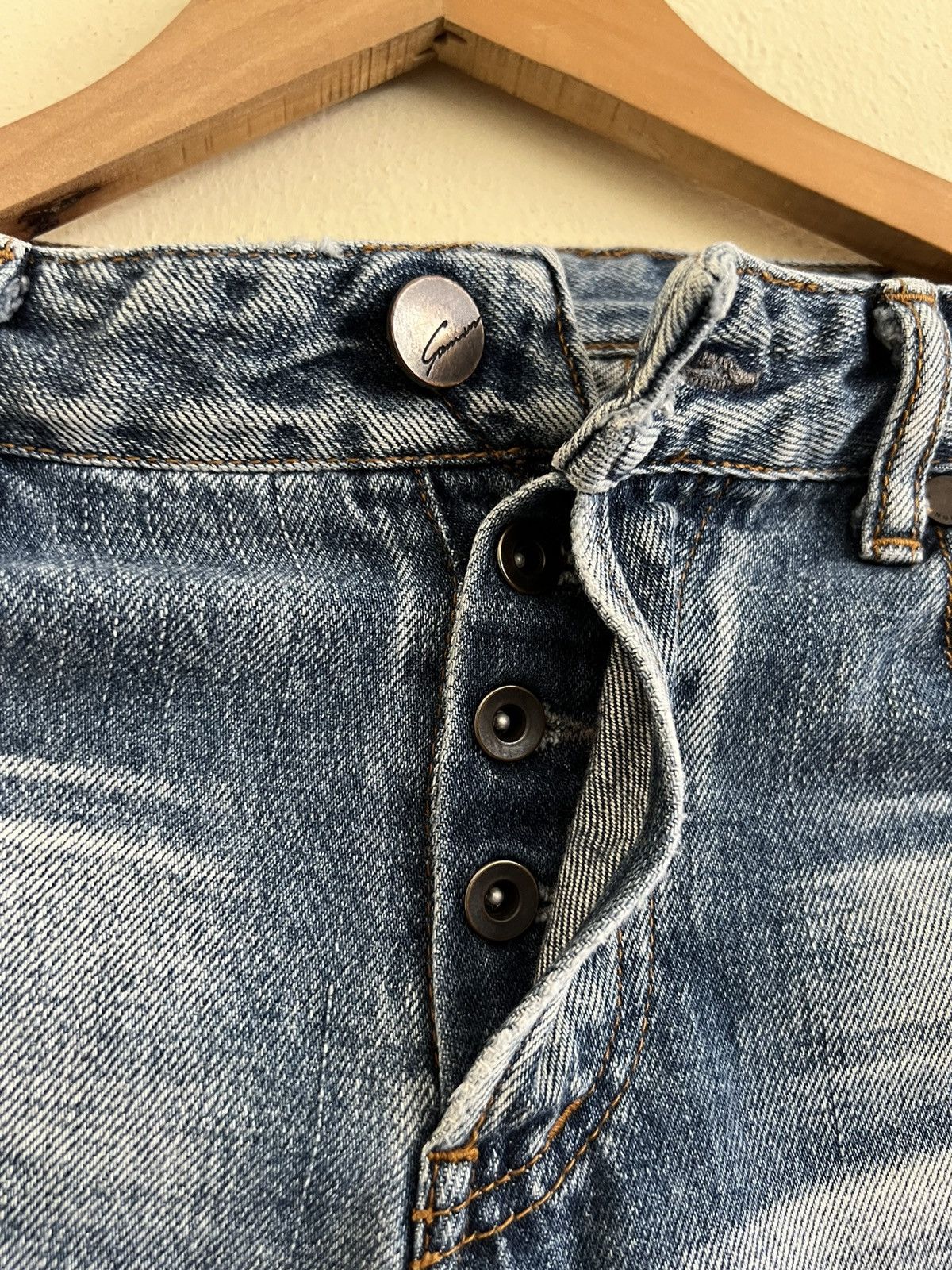 Japanese Brand × Vintage Vintage Stunning Lure Selvedge Jeans Distressed Denim Size US 30 / EU 46 - 11 Thumbnail