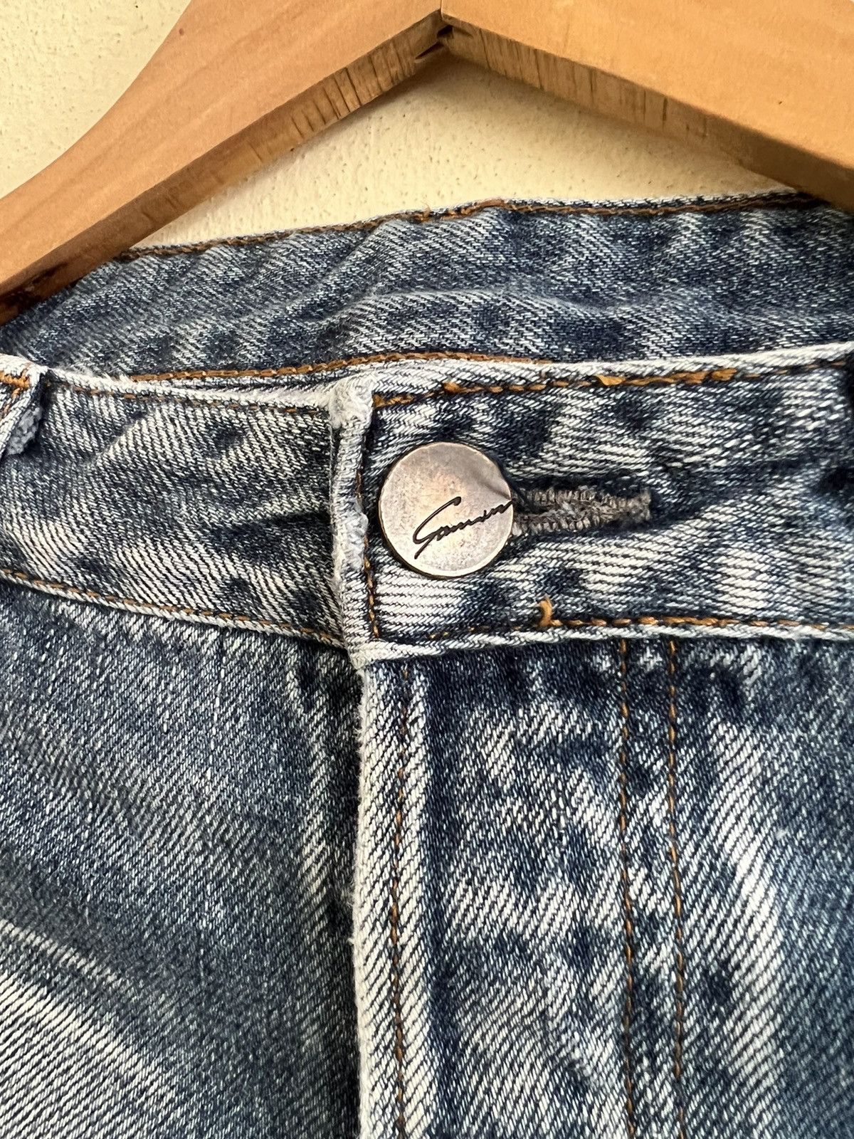 Japanese Brand × Vintage Vintage Stunning Lure Selvedge Jeans Distressed Denim Size US 30 / EU 46 - 4 Thumbnail