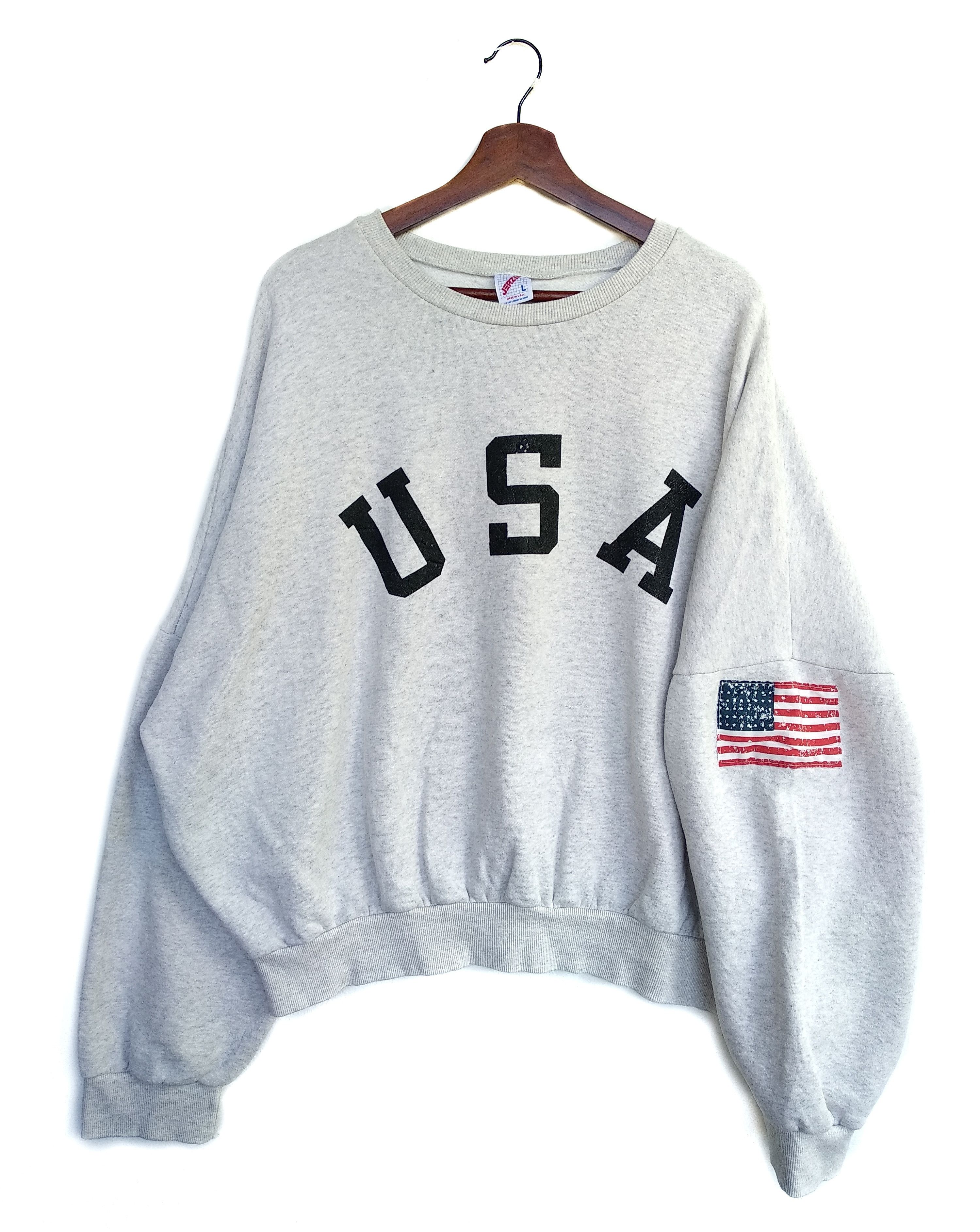 Jerzees Vintage JERZEES USA Big Spell Sweatshirt,/Size L/90s. Size US L / EU 52-54 / 3 - 2 Thumbnail