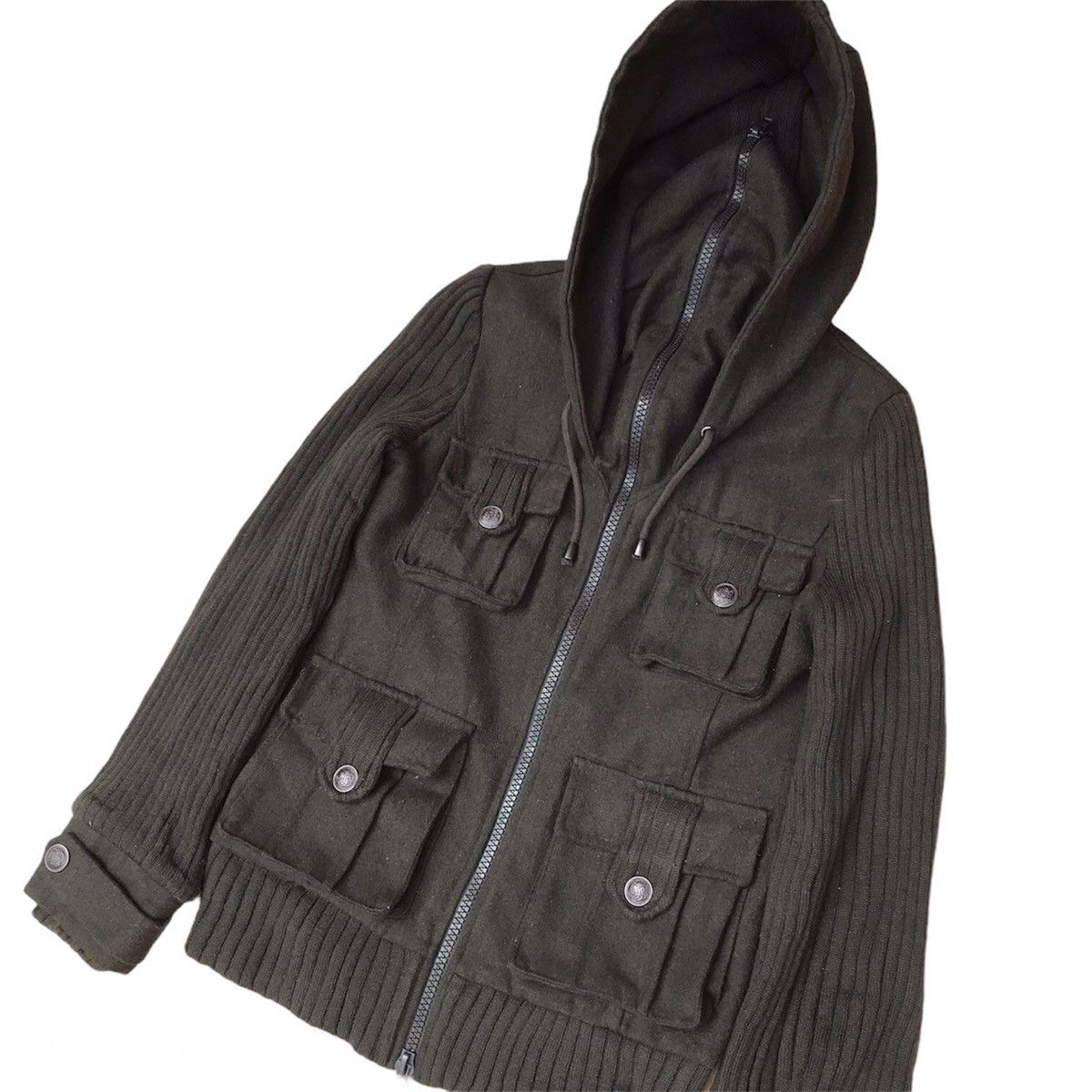 14th Addiction Durer Japan Multipocket zipper hoodie green military jacket Size S / US 4 / IT 40 - 3 Thumbnail