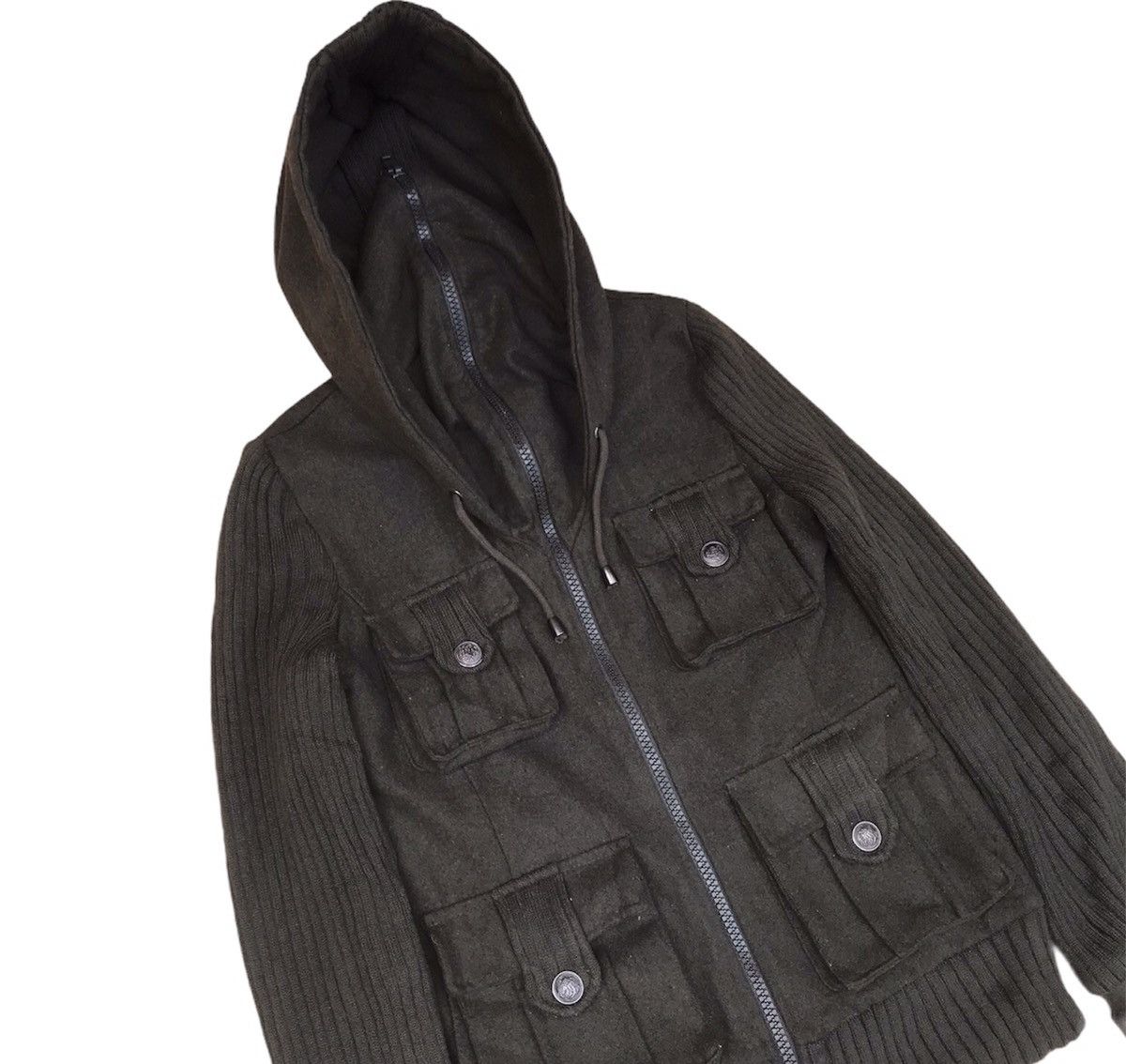 14th Addiction Durer Japan Multipocket zipper hoodie green military jacket Size S / US 4 / IT 40 - 4 Thumbnail