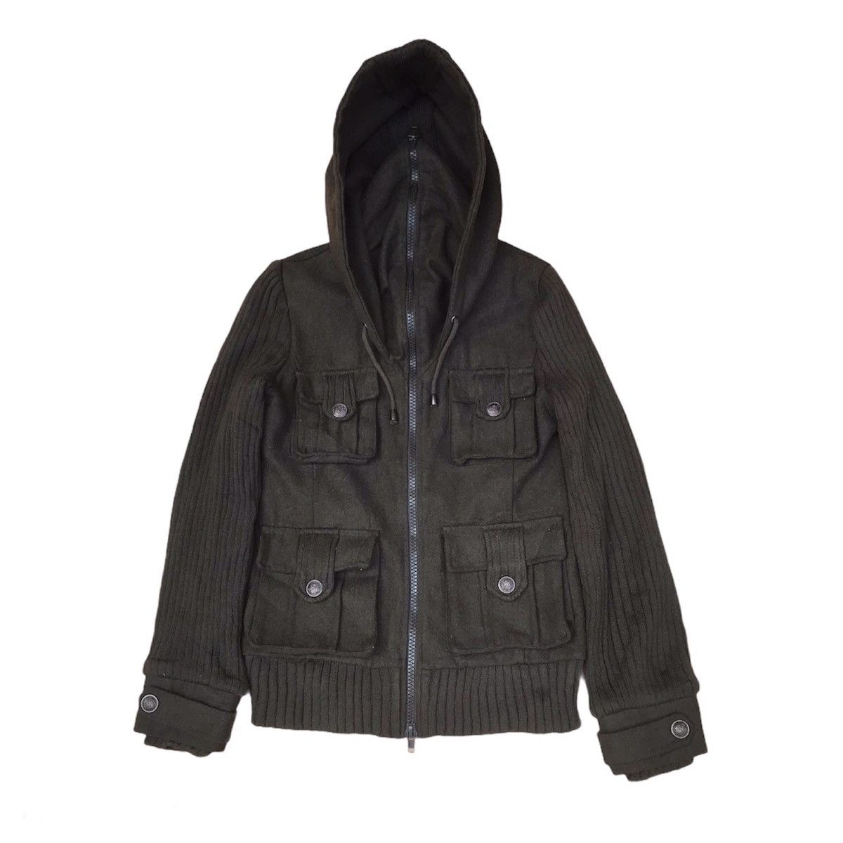 14th Addiction Durer Japan Multipocket zipper hoodie green military jacket Size S / US 4 / IT 40 - 2 Thumbnail