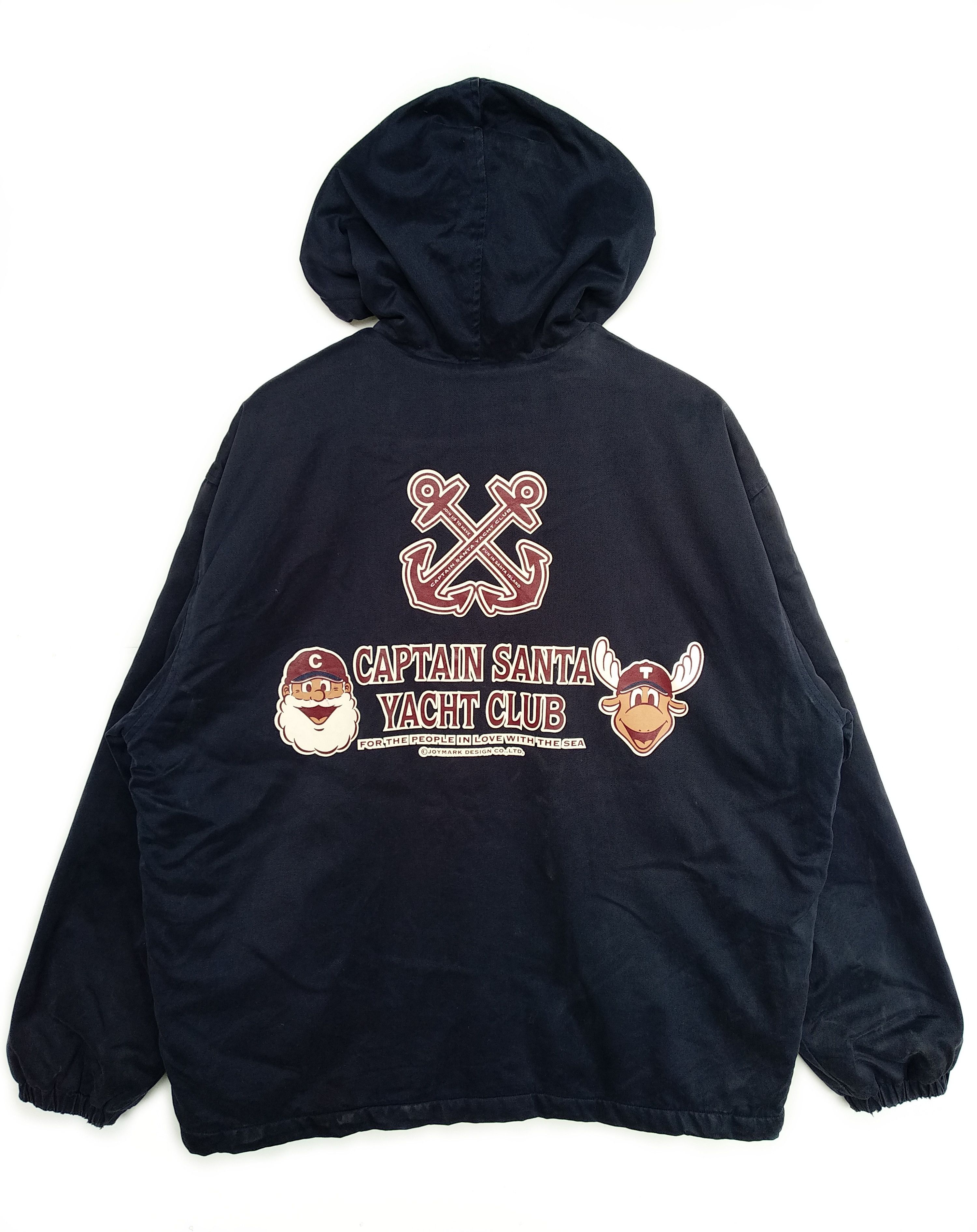 Japanese Brand Vintage Captain Santa Jacket Hoodie/Size M/Dark Blue Colour Size US M / EU 48-50 / 2 - 2 Thumbnail